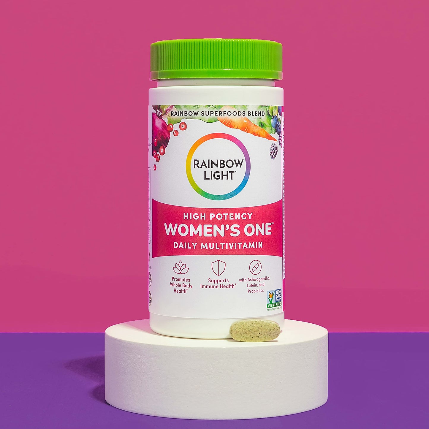 Rainbow Light Multivitamin for Women, Vitamin C, D & Zinc, Probiotics, Women’s One Rainbow LightUS supplements
