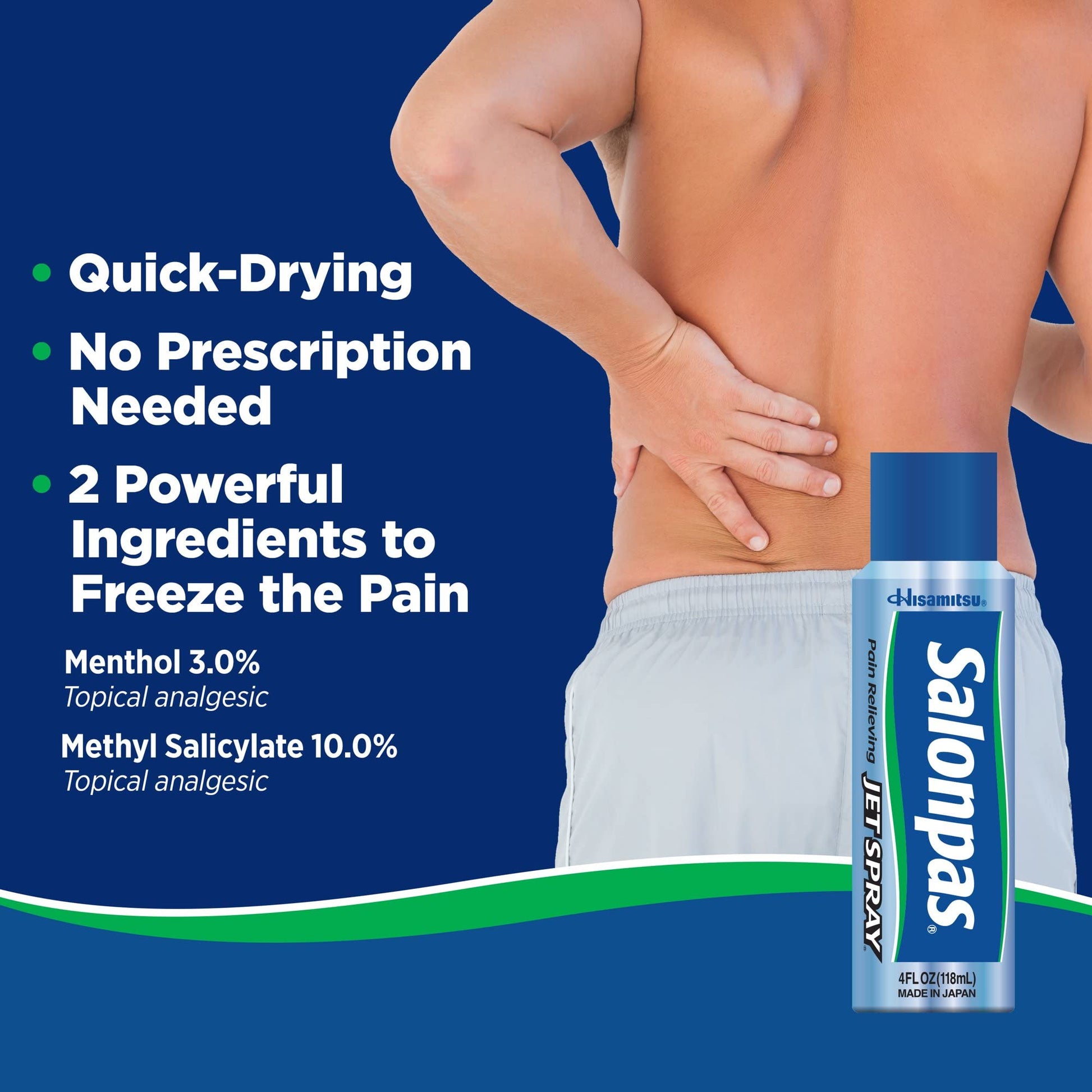 Salonpas Pain Relief Jet Spray 4z - Pack of 2 SalonpasAu supplements