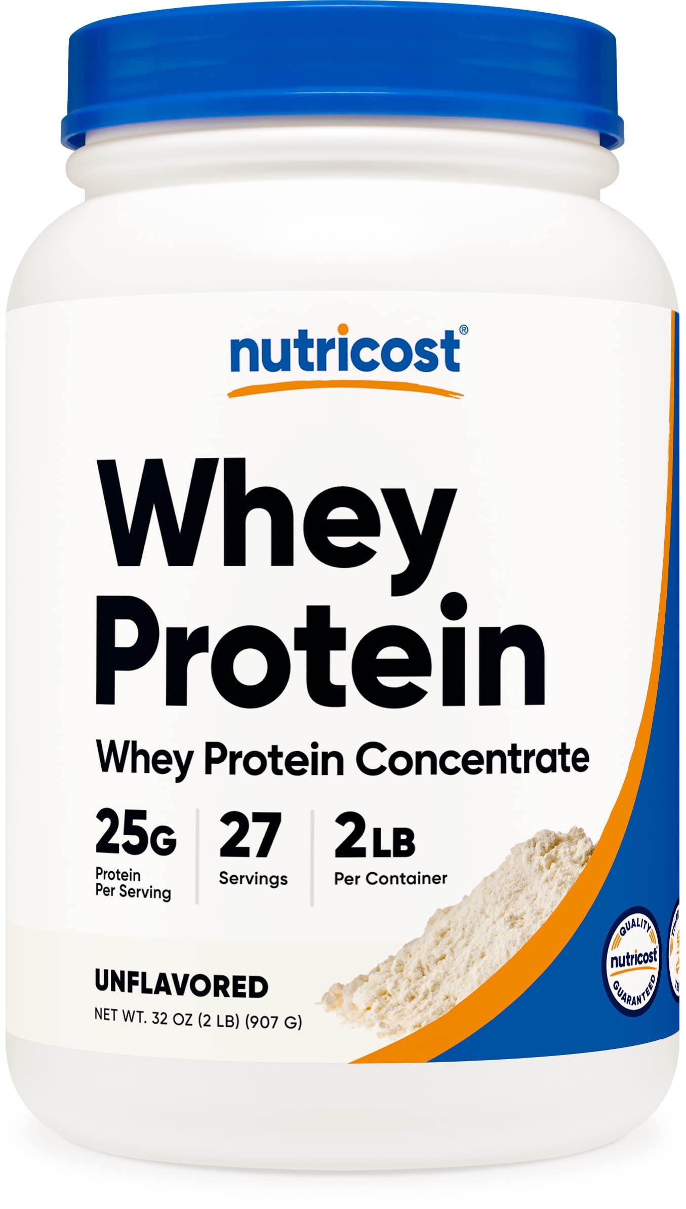 Nutricost Whey Protein Concentrate (Unflavored) 2LBS - Gluten Free & Non-GMO NutricostUS supplements