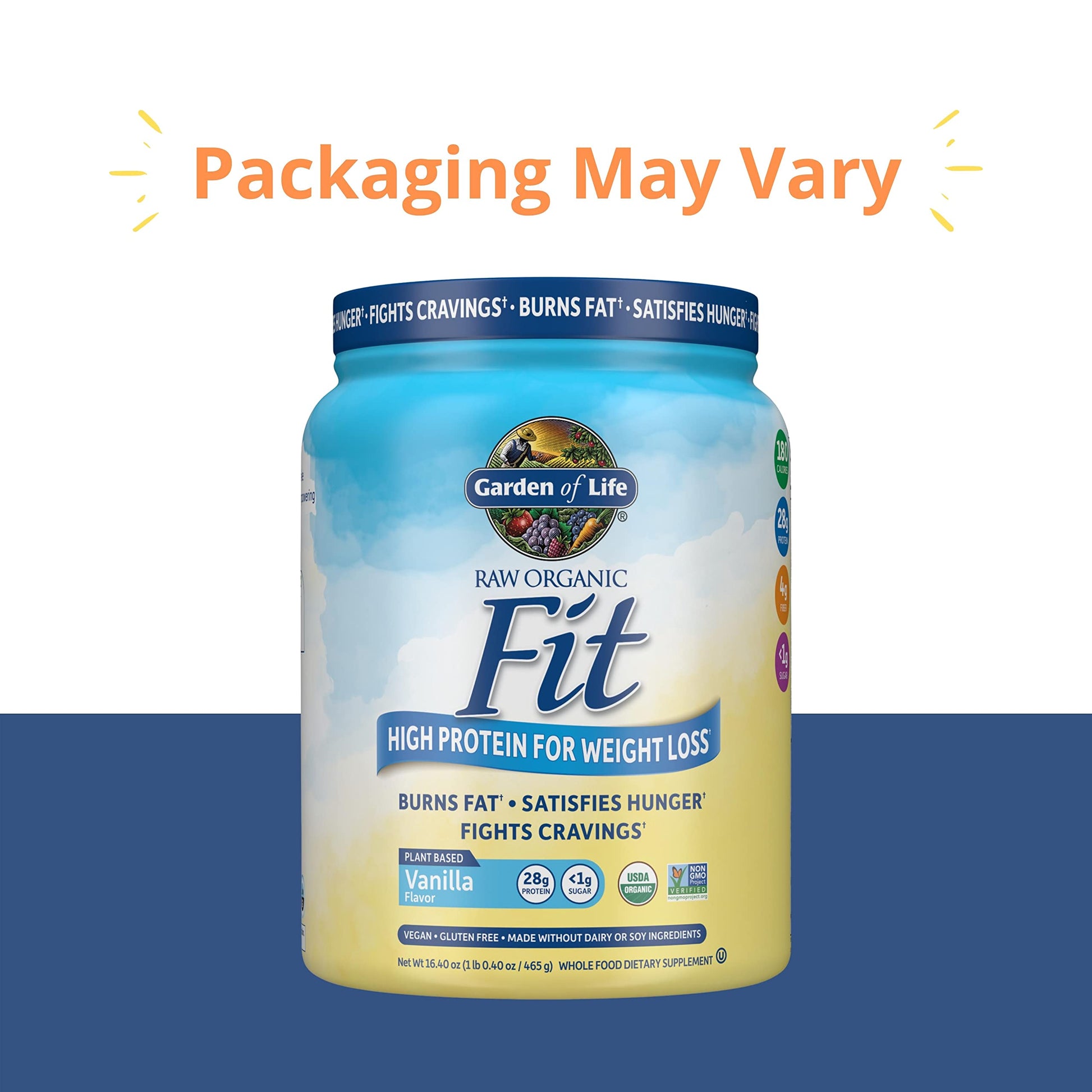 Garden of Life Raw Organic Fit Vegan Protein Powder Vanilla, 28g Plant Based Protein Garden of LifeUS supplements
