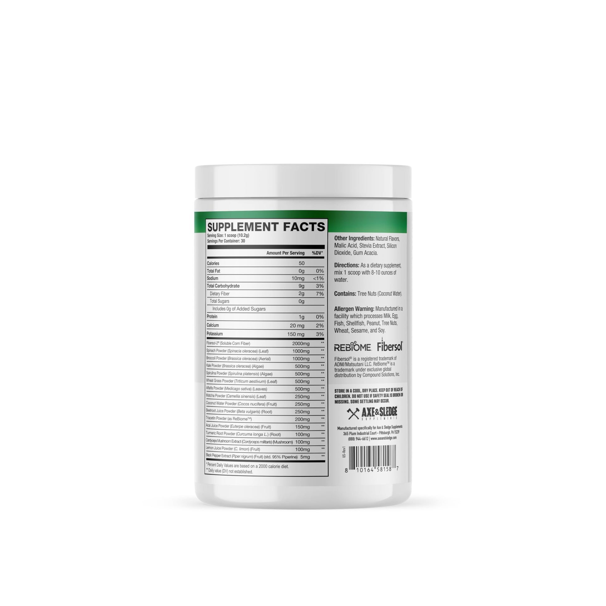 Axe & Sledge Super Greens and Reds Powder – Greens Drink with Superfoods, Probiotics & Digestive Enzymes for Energy, Gut Health & Bloating | Strawberry Banana Axe & SledgeAu supplements