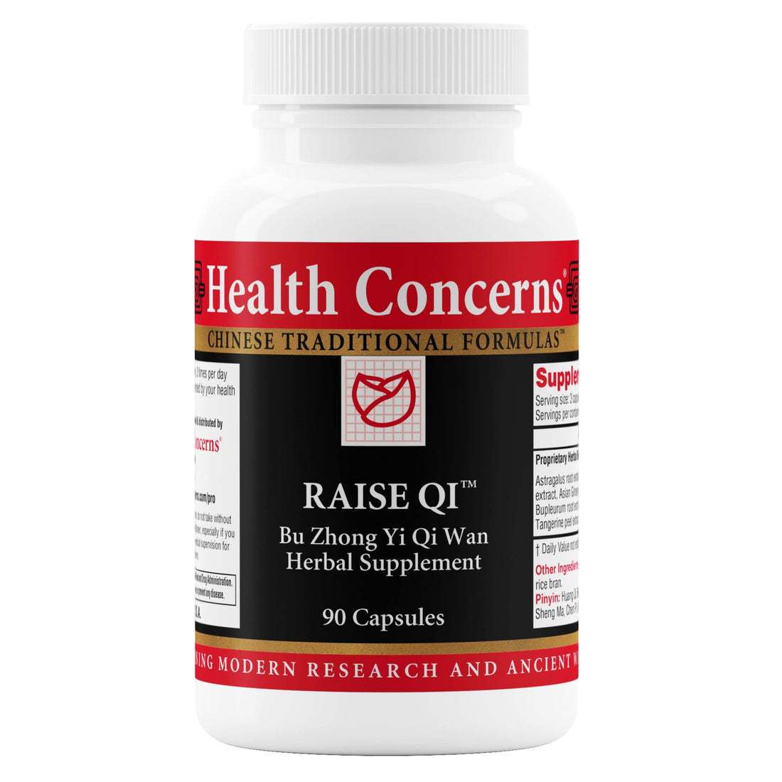 Health Concerns Raise Qi – Energy & Immune System Support – Bu Zhong Yi Qi Wan Formula – Astragalus, Ginseng & Dong Quai Herbal Supplement for Weakness, Digestion & Yang Qi Balance – 90 Capsules Health ConcernsAu supplements