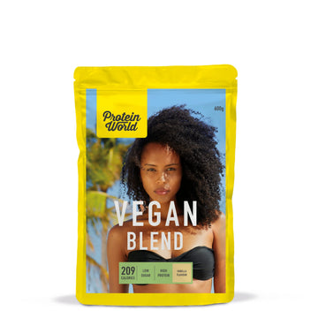 Protein World Vegan Blend Banana Split Low Calorie Meal Option Diet Whey Protein Powder High Protein Protein WorldAu supplements
