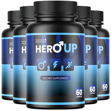 HeroUP - Natural Wellness Supplement with Plant-Based Ingredients – Non-GMO, Stimulant-Free | Made in the USA, GMP-Certified | 60 Capsules, 6 Month Suppy Nature’s NutriWaveAu supplements