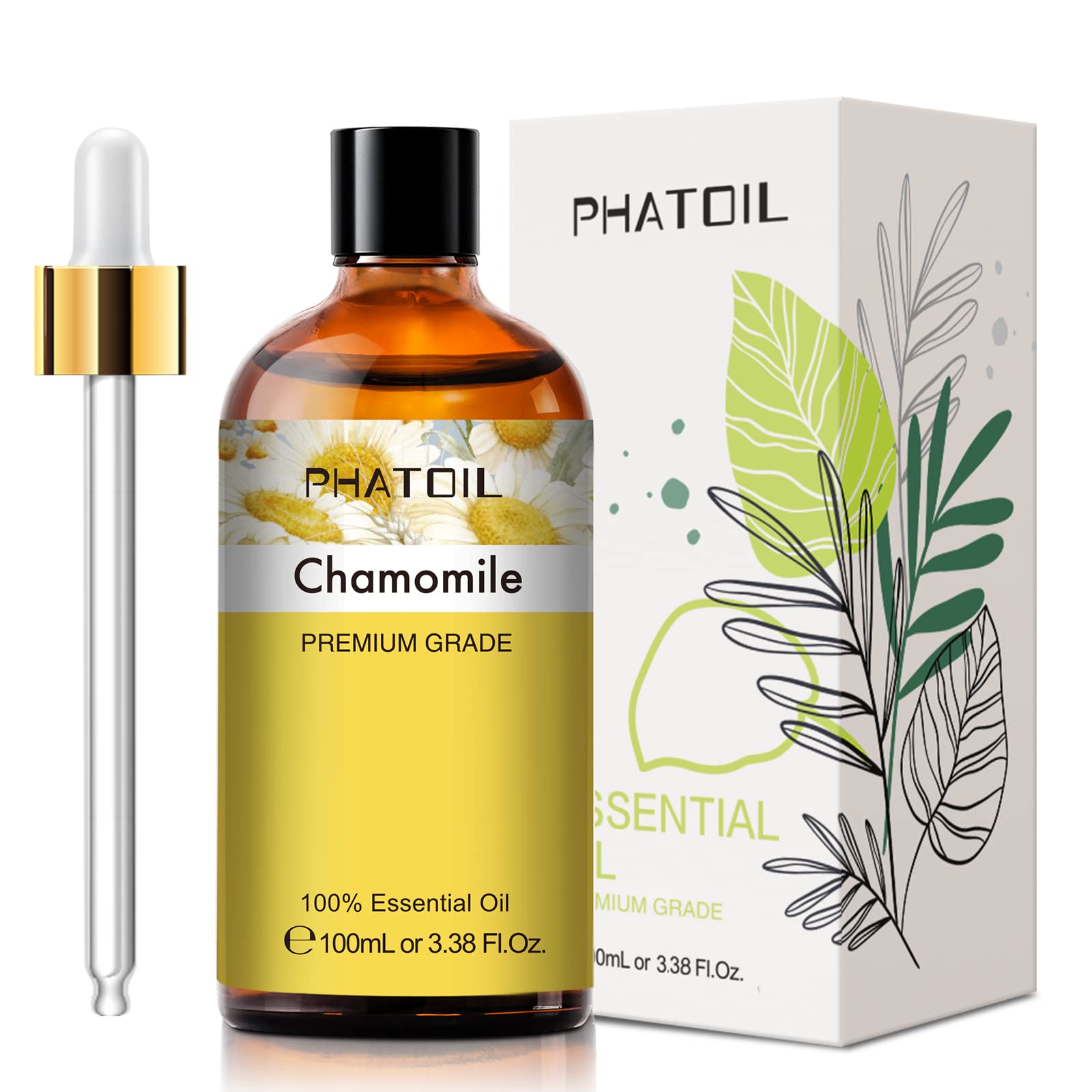 PHATOIL 100ML Chamomile Essential Oil - 3.38FL.OZ Essential Oils for Diffusers for Home PHATOILAu supplements