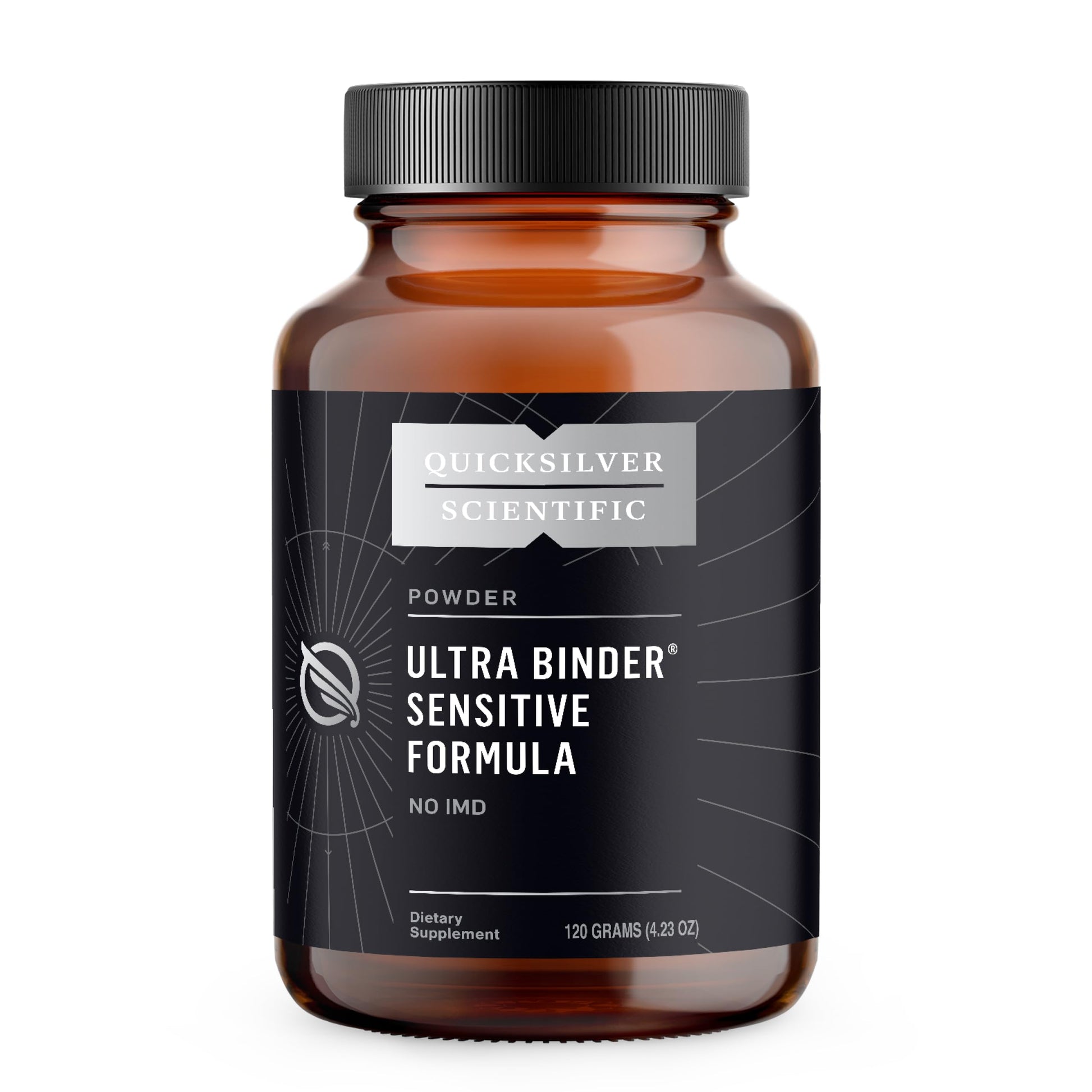 Quicksilver Scientific Ultra Binder Sensitive Formula - Gut Health Supplement with Activated Charcoal, Bentonite Clay - Cleansing Support Powder (120g) Quicksilver ScientificUS supplements