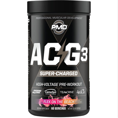 PMD Sports ACG3 Supercharged - Pre Workout - Powerful Strength, High Energy, Maximize PMDUS supplements