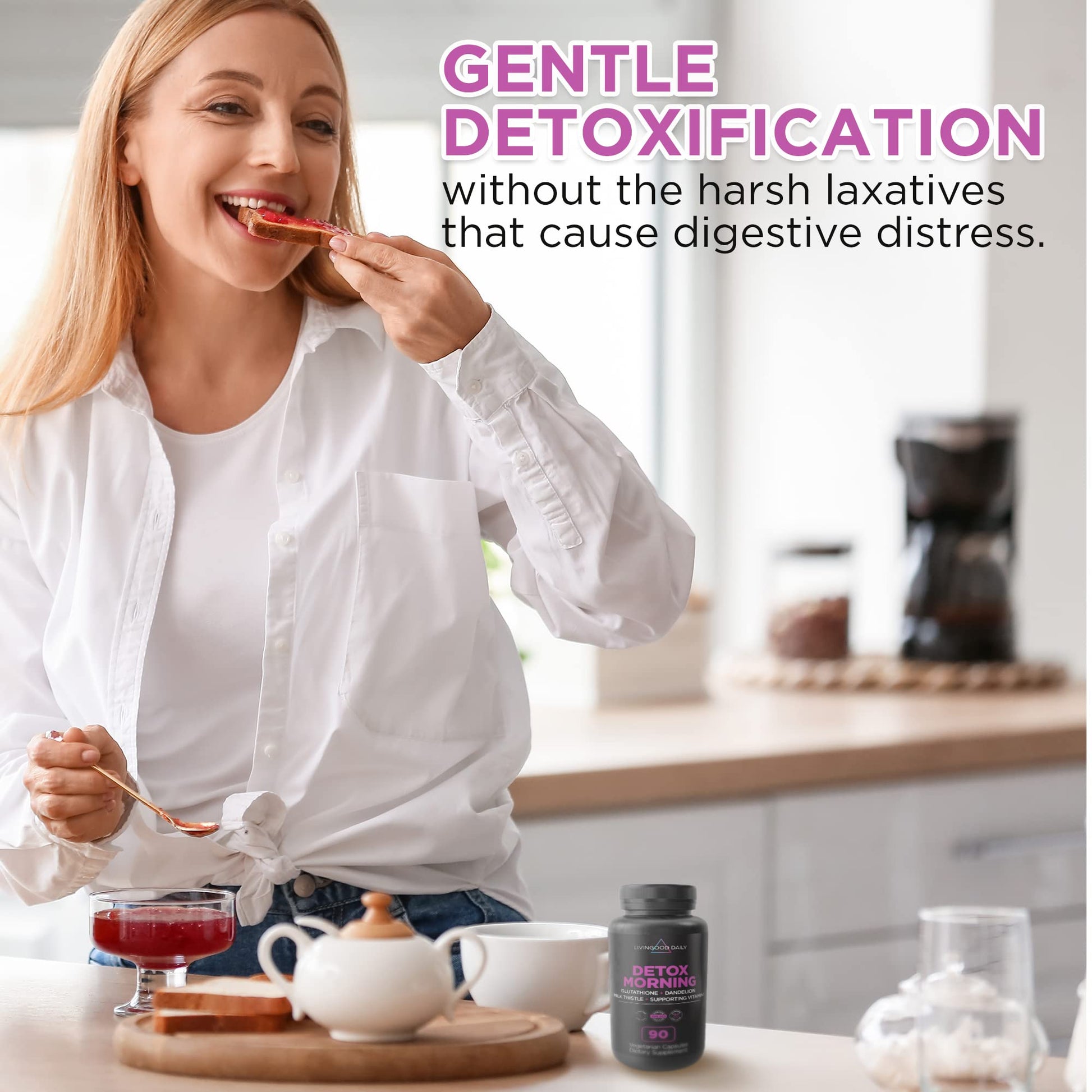 Livingood Daily Detox Pills - Full Body Detox Cleanse for Women & Men with Milk Thistle Livingood DailyAu supplements