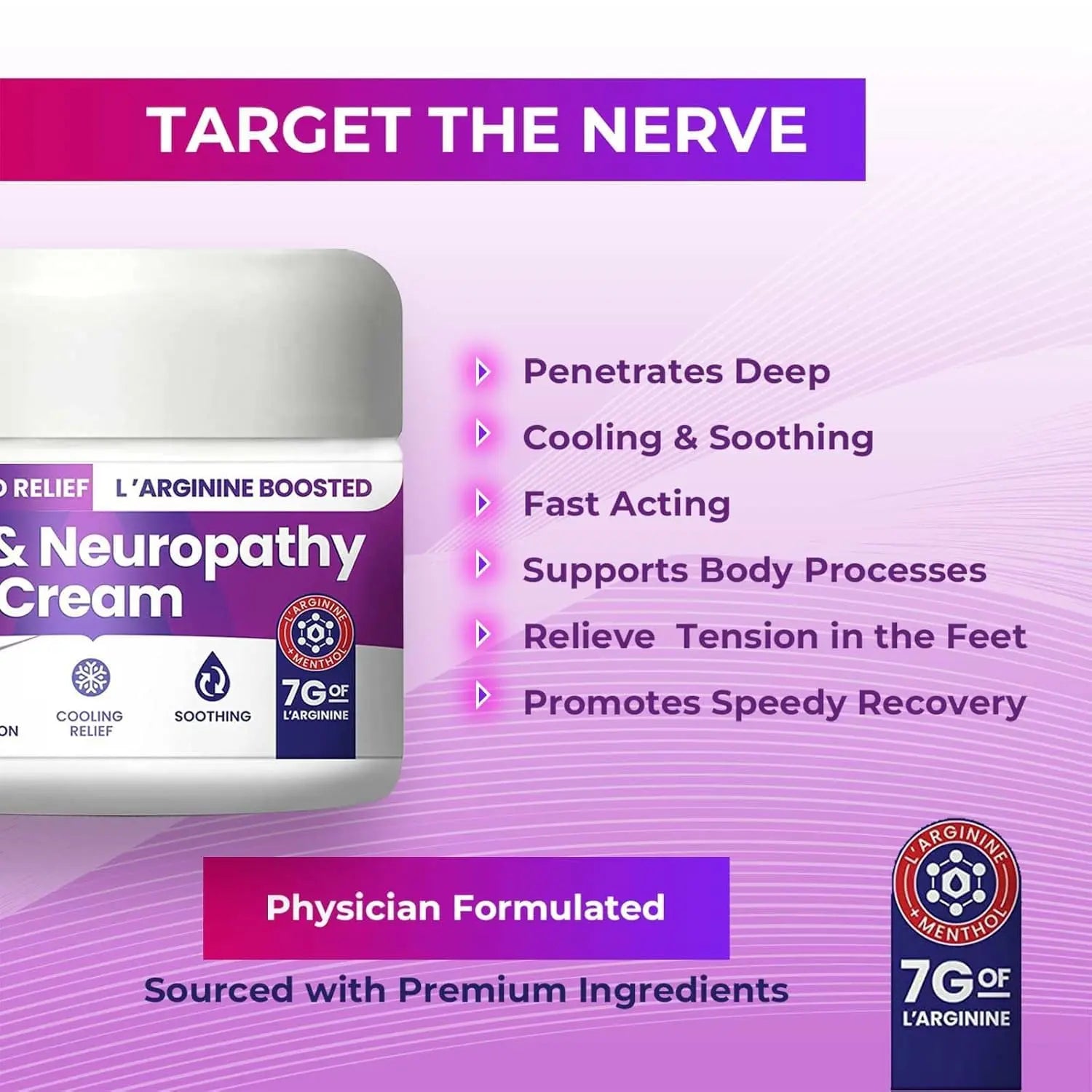 Nerve and Neuropathy Cream – Plant Powered Relief for Foot, Hands, Legs, Toes Includes 7grams of L’Arginine; Vitamin B6, Arnica, Aloe -2.82oz M PAIN MANAGEMENT TECHNOLOGIESAu supplements