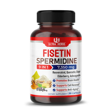 Ultra Fisetin Supplements Complex 7350mg Resveratrol 1000mg Quercetin 200mg ULTRA HERBSUS supplements