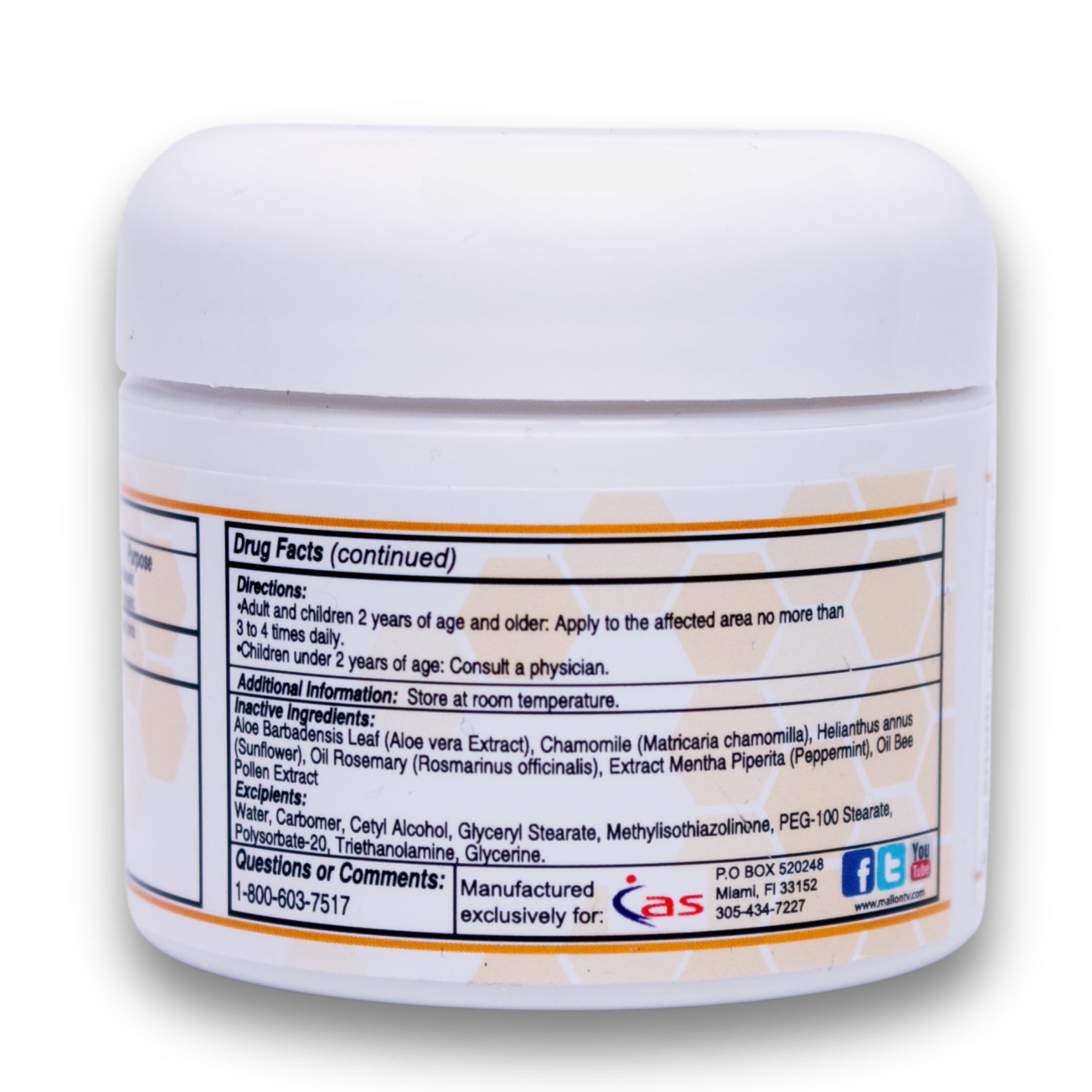 ABEE MED Extra Strength Joint & Muscle Relief Cream – Menthol Cooling & Warming Formula with Bee Pollen, Aloe & Chamomile – Fast-Absorbing Comfort Cream for Back, Knees & Muscles – 2 oz ABEE MEDAu supplements