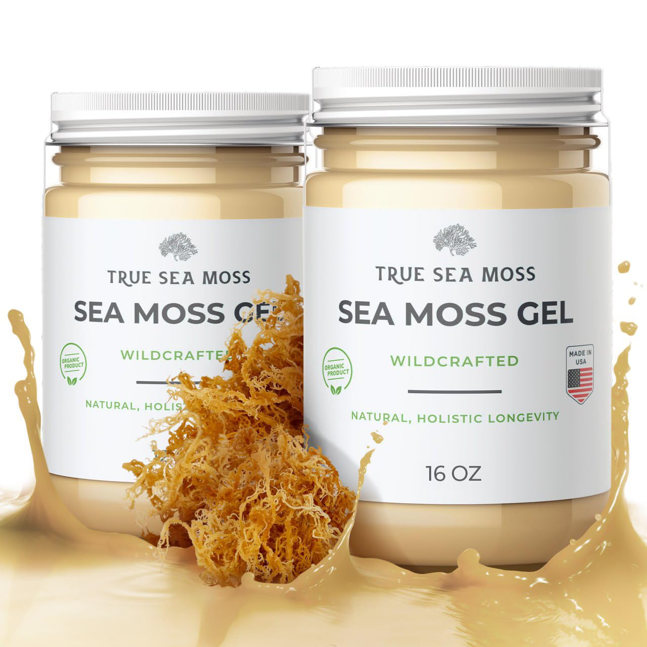TrueSeaMoss Wildcrafted Irish Sea Moss Gel – Nutritious Raw Seamoss Rich in Minerals TrueSeaMossUS supplements