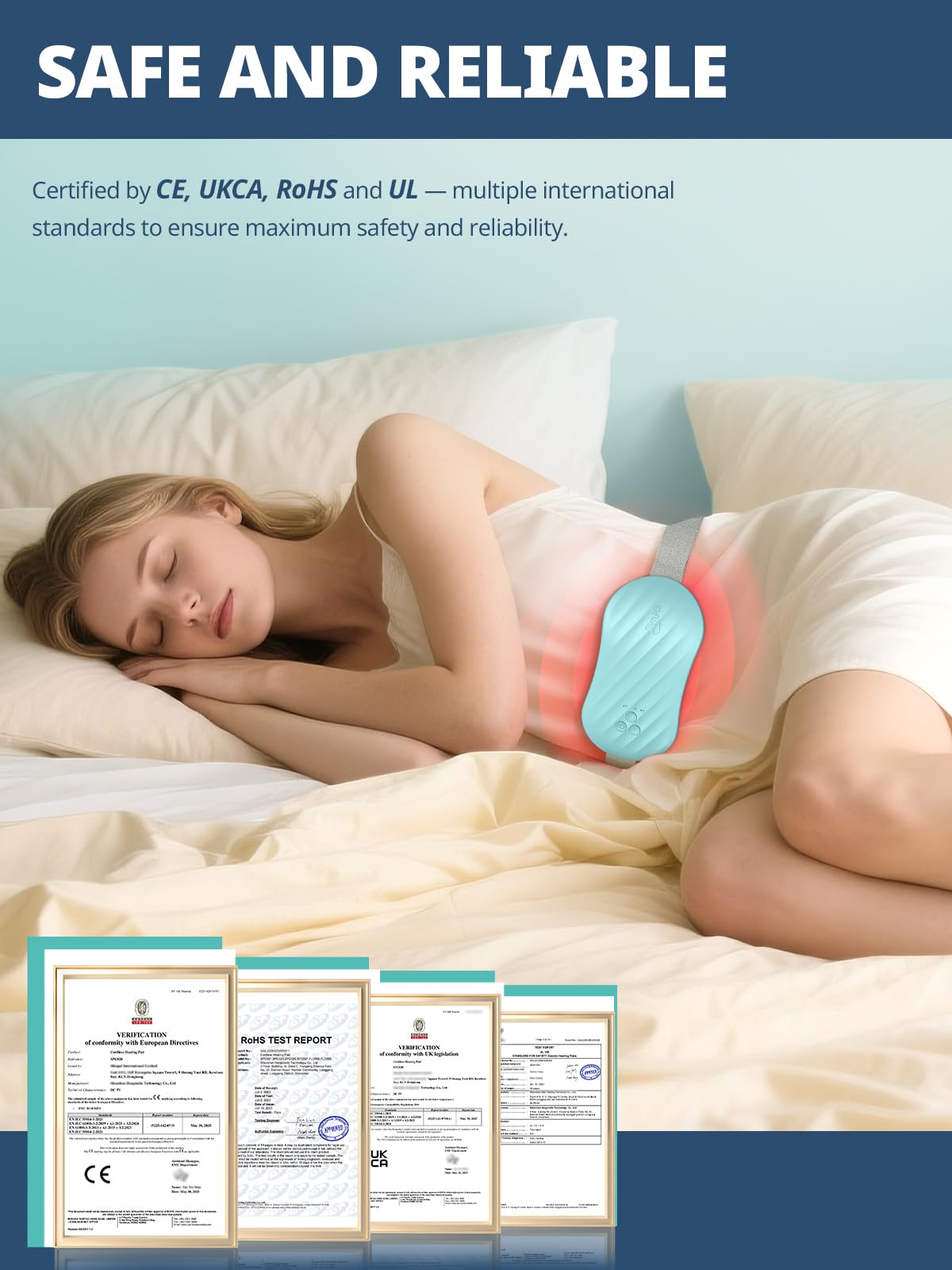 Slimpal AI Portable Heating Pad for Period Cramps, Smart AI Heat Chip, Electric Cordless Heating Belt for Back, Belly, Waist, Stomach, Menstrual Wearable Heating Pad Gifts for Girl Women Her Pink S2 SlimpalAu supplements