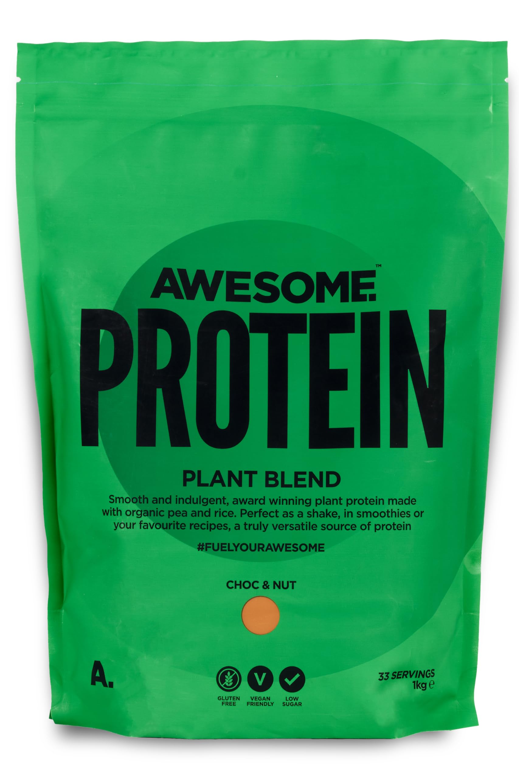 Chocolate Nut Awesome Protein Powder by Ben Coomber | 1kg Vegan Organic Flavoured Protein Ben CoomberAu supplements