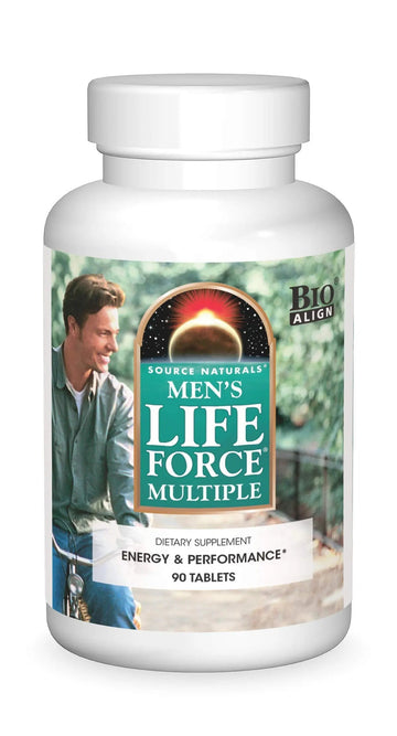 Source Naturals Men's Life Force Multiple Daily Multivitamin & Immune Health Supplement - 13 Essential Vitamins, Nutrients & Minerals - 180 Tablets Source NaturalsAu supplements