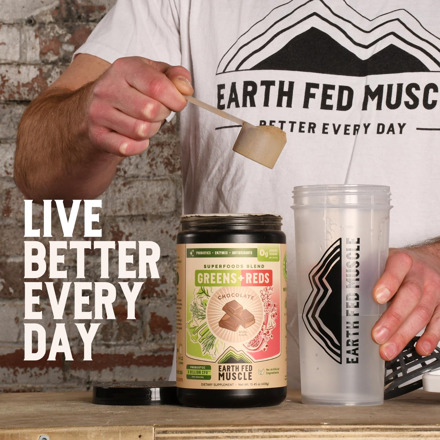 Earth Fed Muscle Chocolate Greens & Reds Superfood Blend Earth Fed MuscleAu supplements