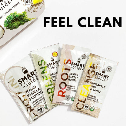 SMART Pressed Juice 3-Day Organic Juice Cleanse | Healthy Detox Program | Vegan Vanilla Protein SMART PressedUS supplements