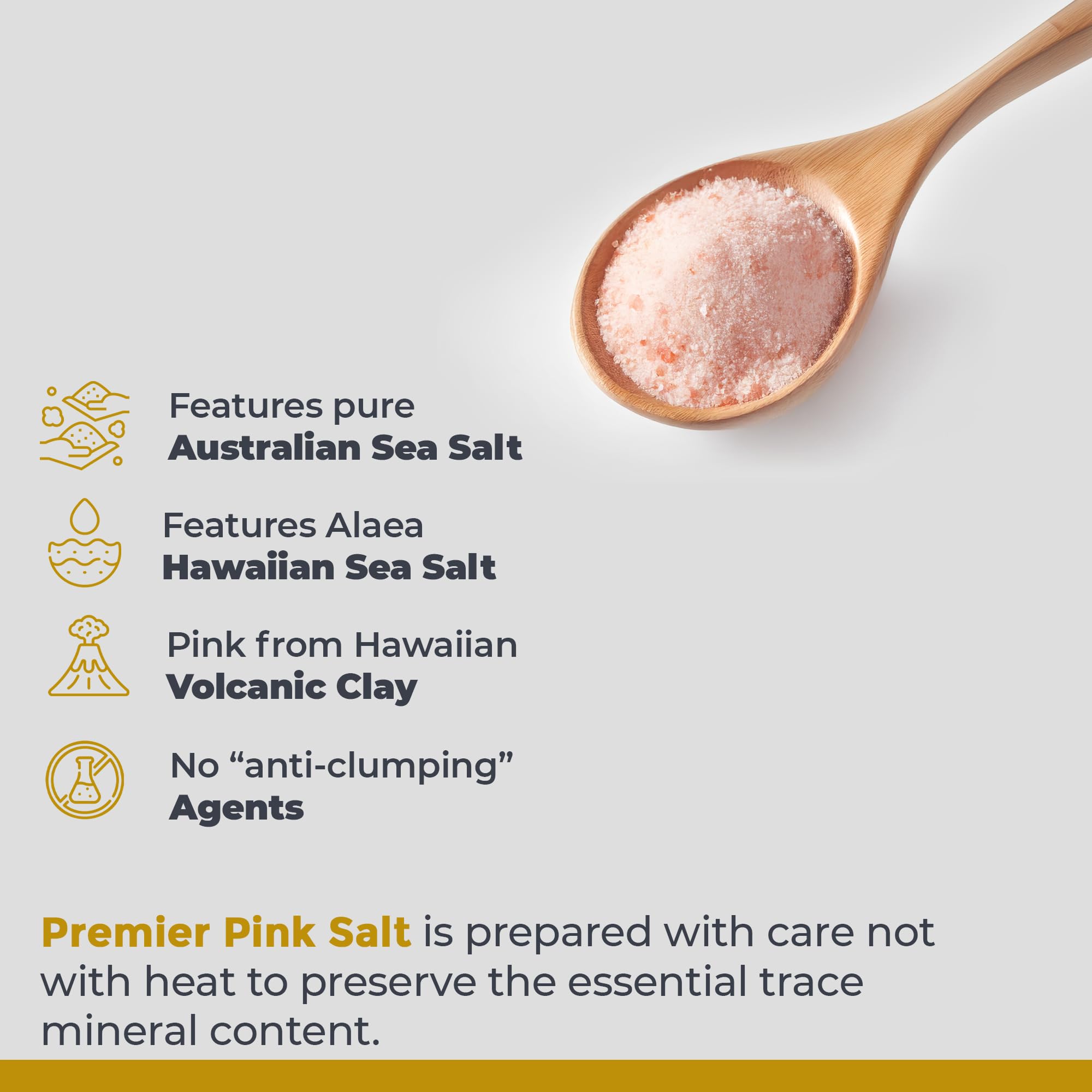 Premier Research Labs Pink Salt - Our Pink Sea Salt is a Hawaiian Red Alaea Sea Salt and Australian Salt Blend for Cooking, Baking with Minerals and Rich Taste - 12 oz Premier Research LabsAu supplements