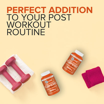 Qunol Turmeric Curcumin Supplement, Turmeric 1000mg with Ultra High Absorption QunolUS supplements