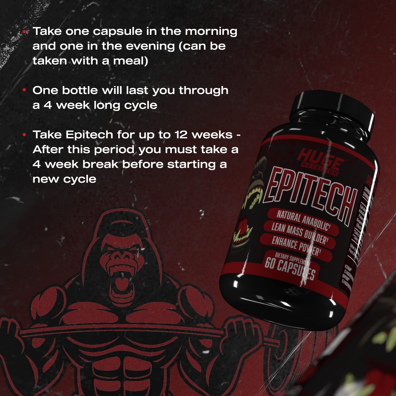 Huge Supplements, Epitech, Epicatechin Supplement, Increase Muscle Mass, Enhance Huge SupplementsAu supplements