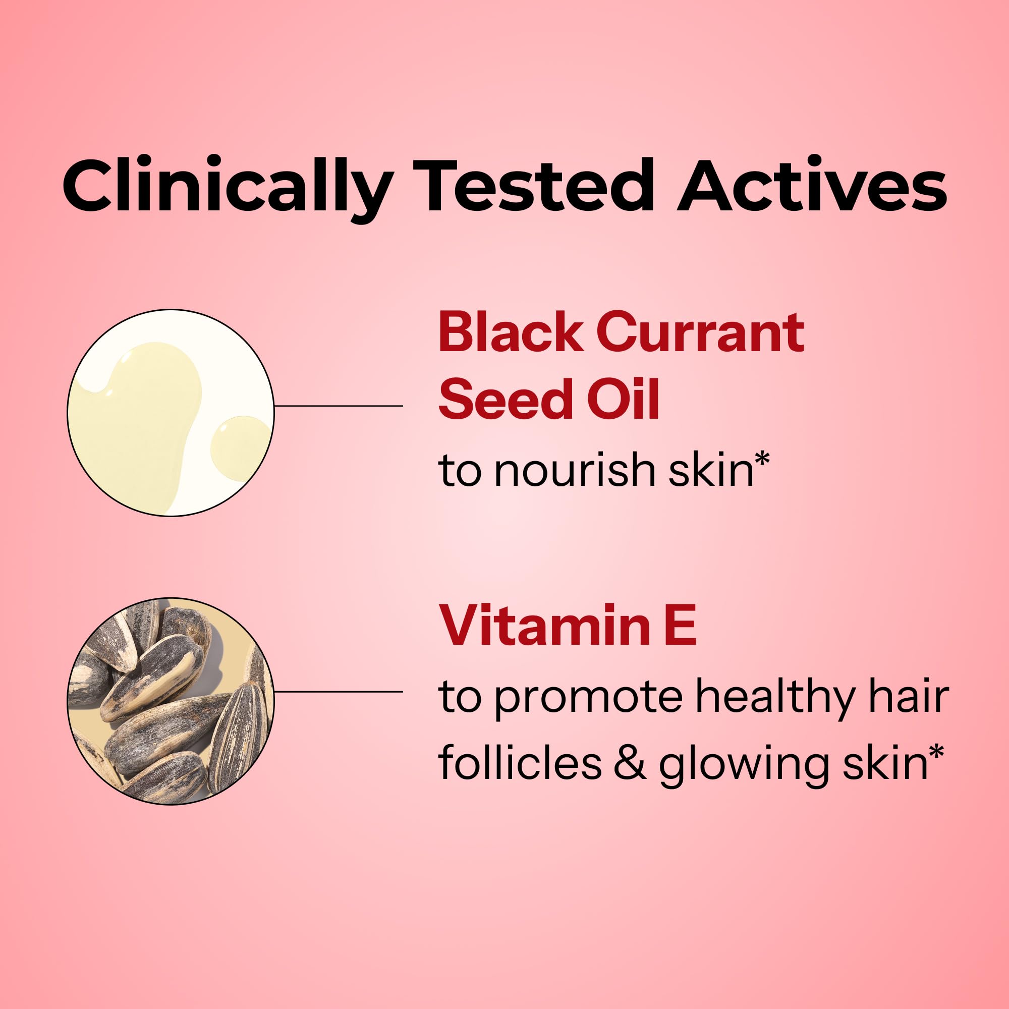 HUM Red Carpet Skin & Hair Vitamins for Women with Omega 3 Fatty Acids, Vitamin E, and Black Currant Seed Oil, Supplement for Skin Health & Healthy Hair Follicles Support, 60 Count HUMUS supplements