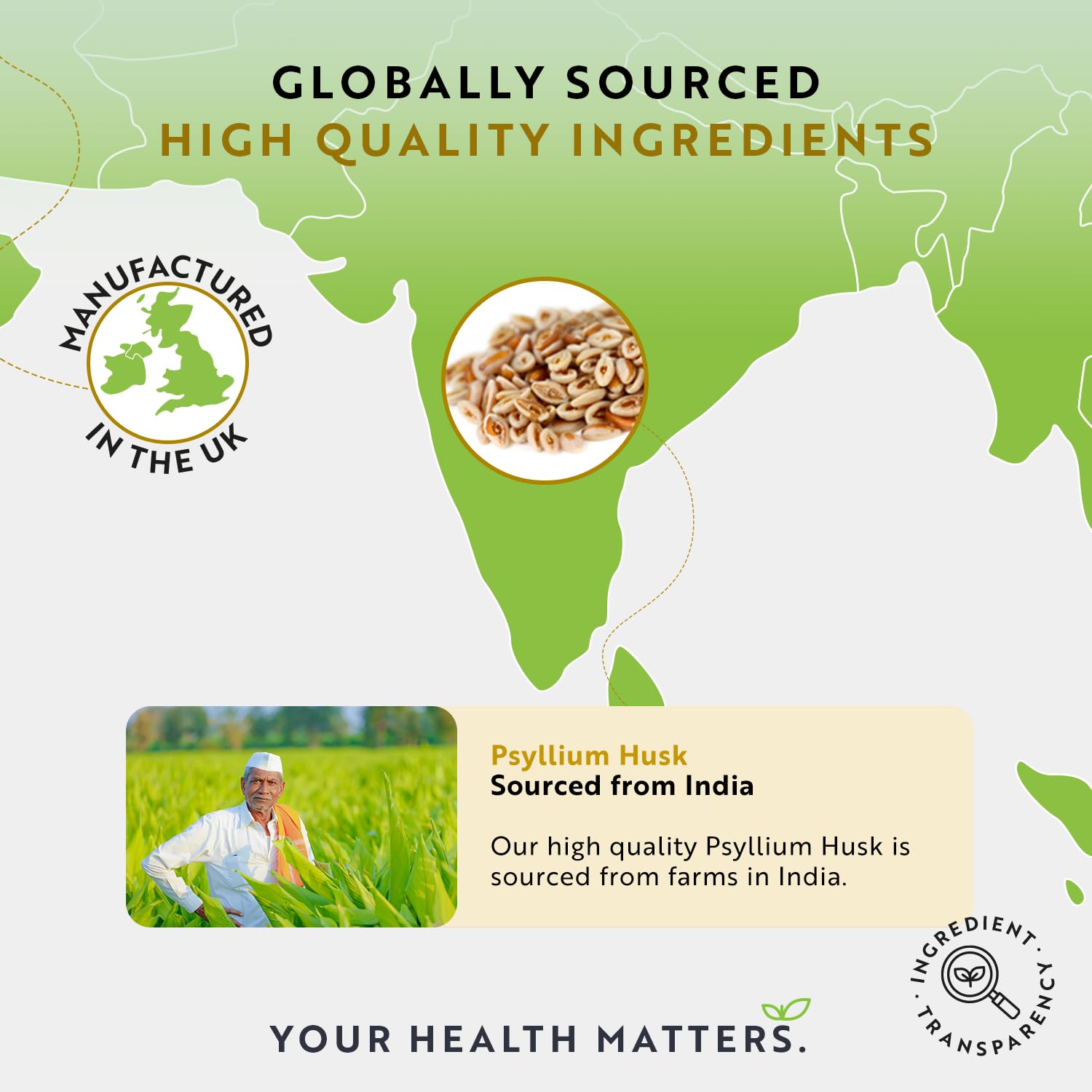 Psyllium Husks Fibre Supplement – 1400mg per Serving – Naturally High in Soluble Fibre NutravitaUS supplements