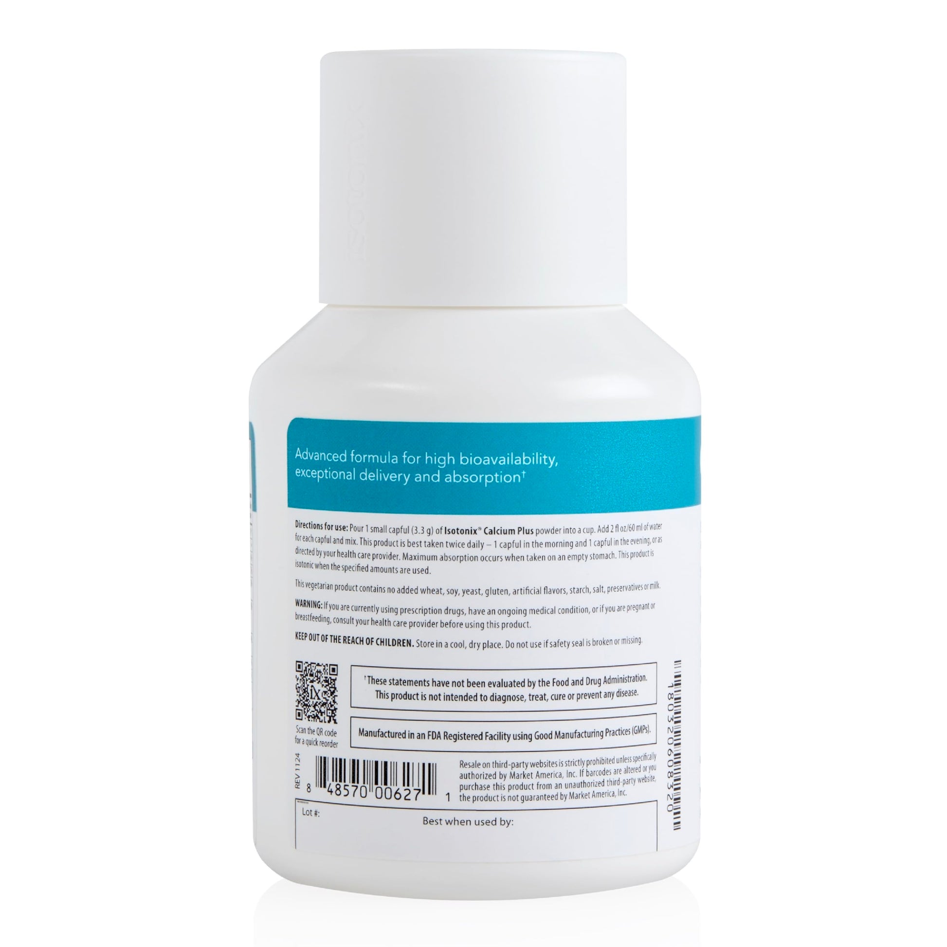 Isotonix Calcium Plus – Calcium Supplement for Women and Men with Magnesium, Vitamin D3, and Vitamin C – Fast Absorbing Isotonic Formula – Calcium Citrate & 5 Salts - 90 Servings IsotonixAu supplements
