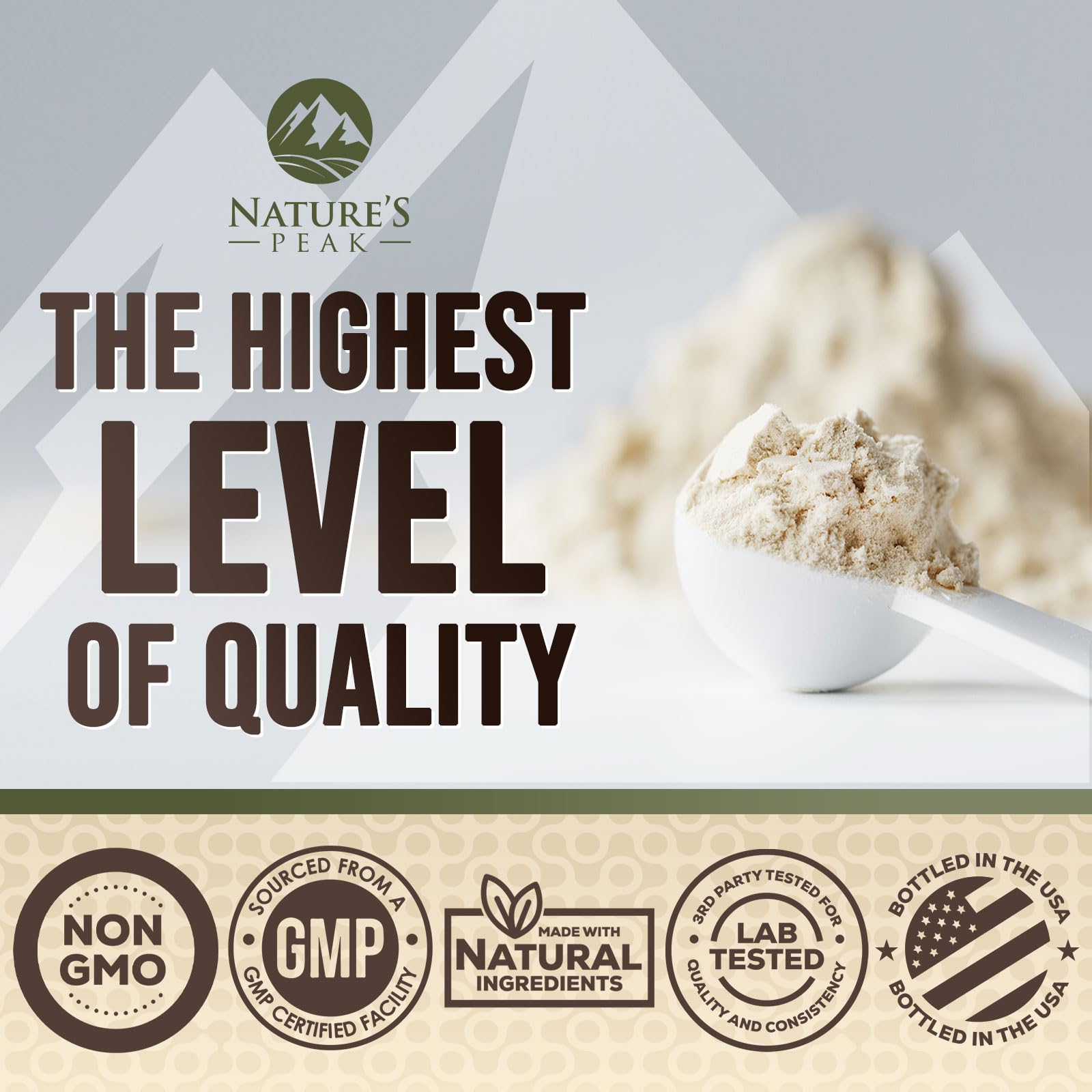 Nature's Protein Powder, 100% Whey Protein Powder Isolate, Immune Support, BCAAs Nature's PeakUS supplements