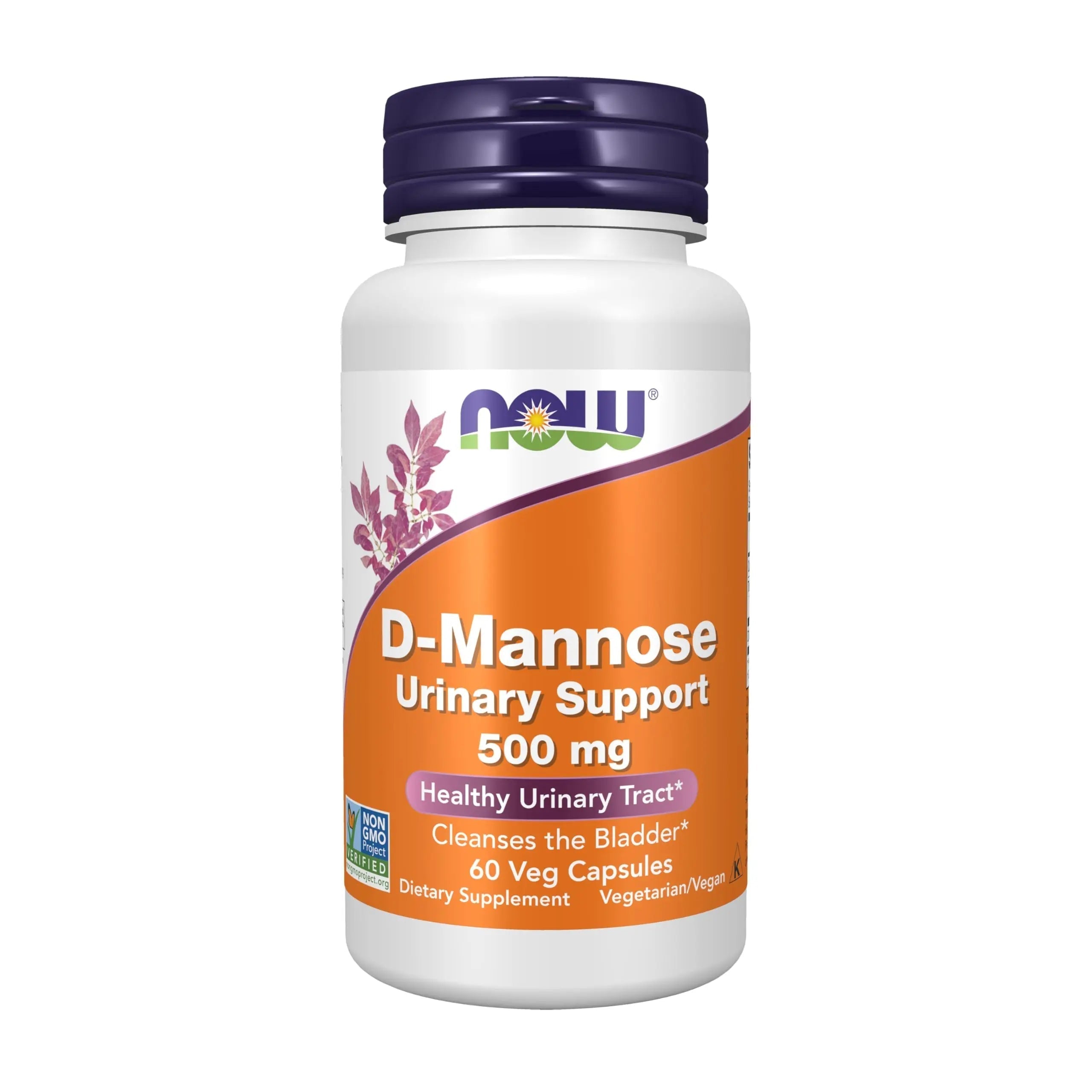 Now Foods Supplements, D-Mannose 500 mg, Non-GMO Project Verified, Healthy Urinary Tract*, 60 Veg Capsules NOW FoodsAu supplements