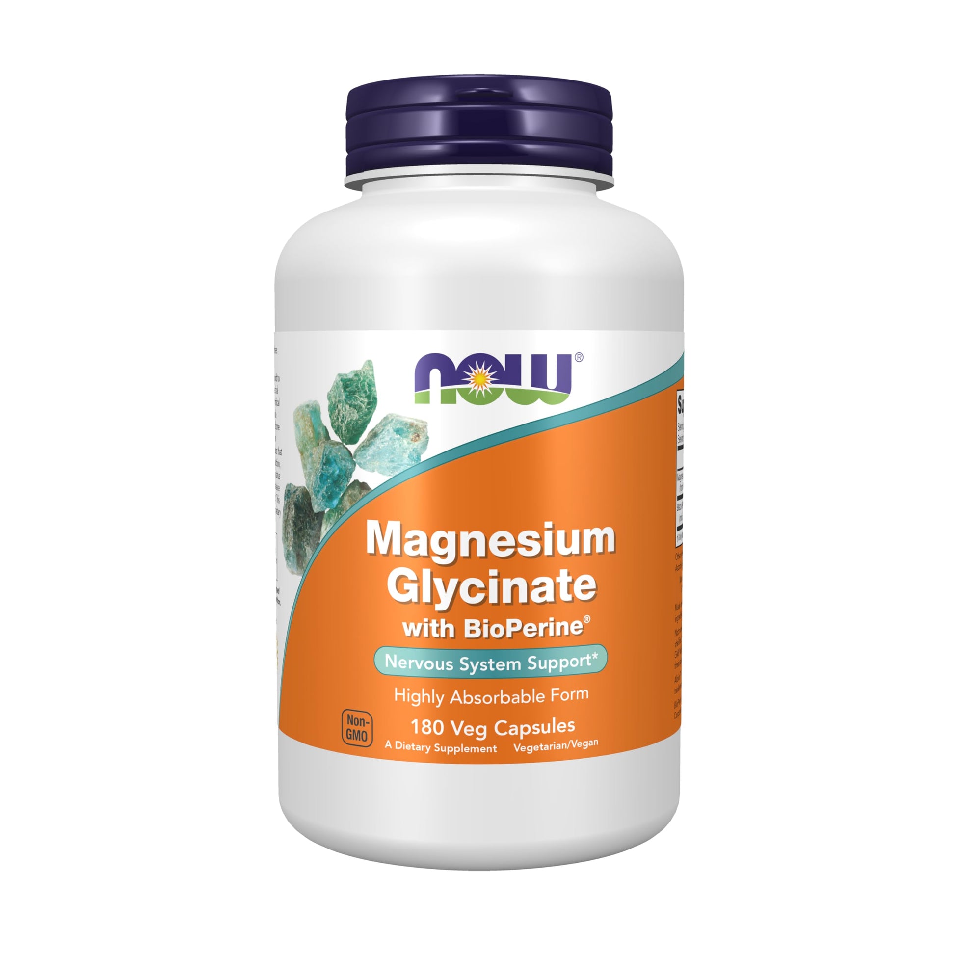 Now Supplements, Magnesium Glycinate with BioPerine, 180 Veg Capsules NOW FoodsAu supplements