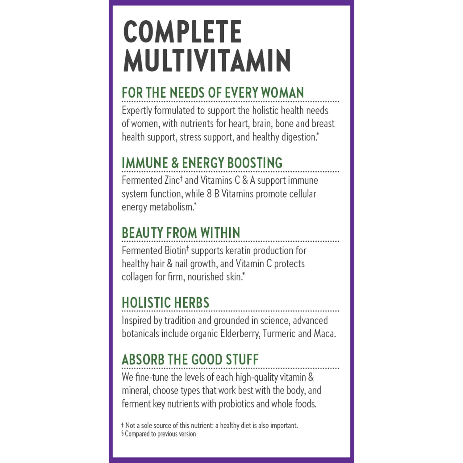 New Chapter Women's Multivitamin for Immune, Beauty + Energy Support with 20+ Nutrients -- Every Woman's One Daily New ChapterAu supplements
