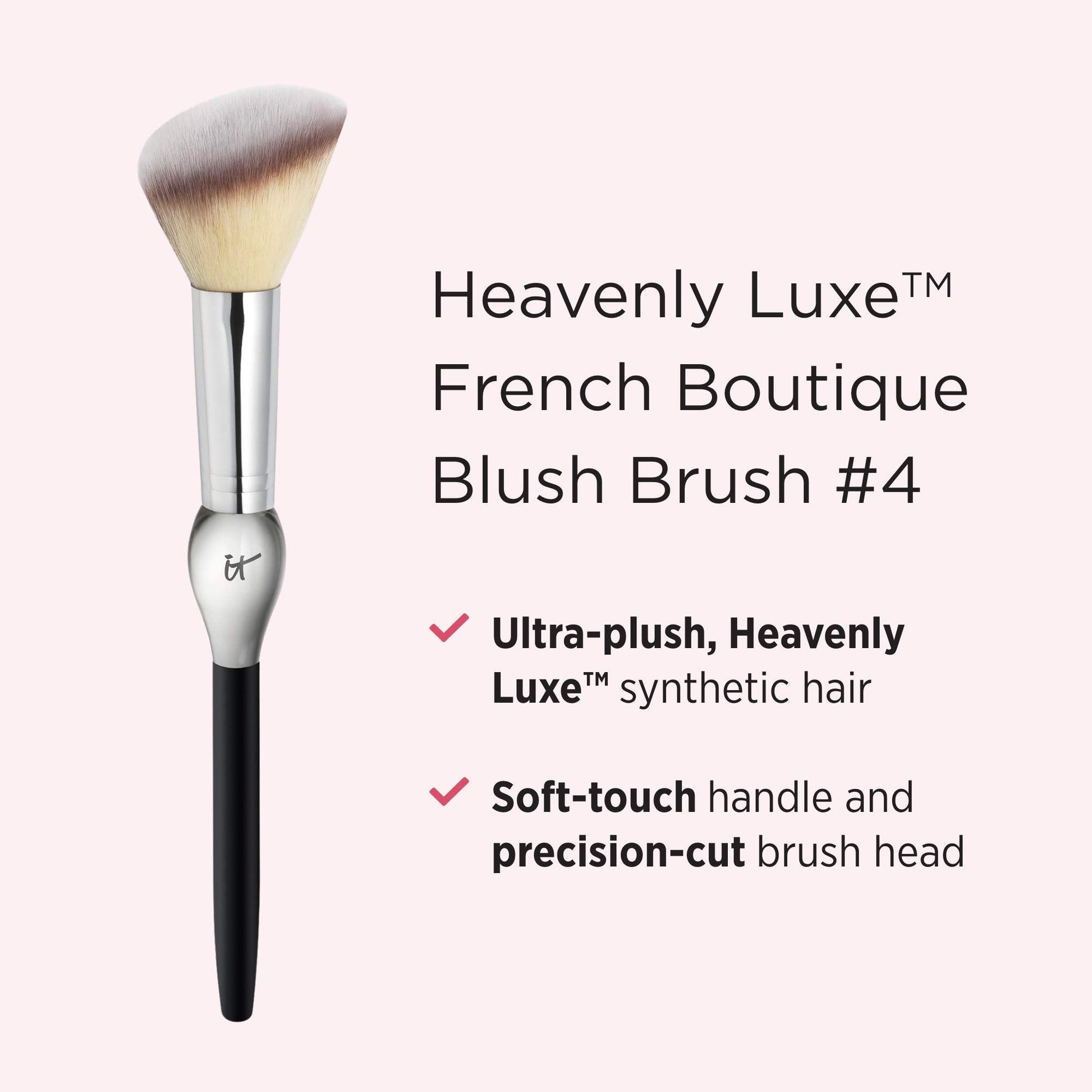 IT Cosmetics Heavenly Luxe French Boutique Blush Brush #4 - Angled Blush Brush for Cheeks - Liquid & Powder Blush Brush - Makeup Brush With Award-Winning Heavenly Luxe Hair IT CosmeticsAu supplements