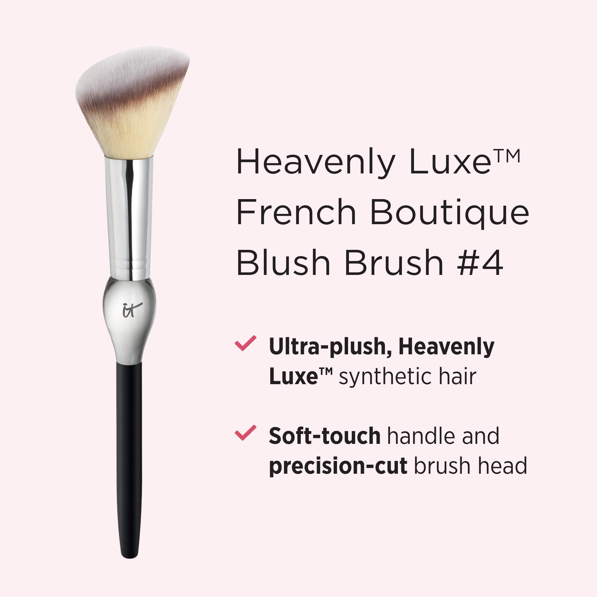 IT Cosmetics Heavenly Luxe French Boutique Blush Brush #4 - Angled Blush Brush for Cheeks - Liquid & Powder Blush Brush - Makeup Brush With Award-Winning Heavenly Luxe Hair IT CosmeticsAu supplements