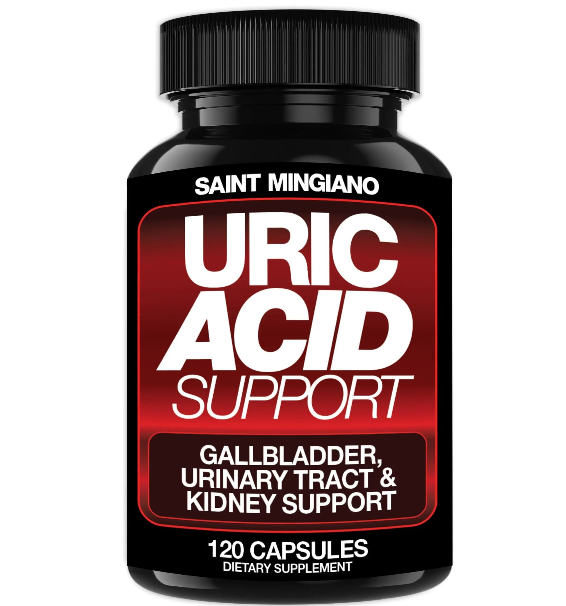 Saint Mingiano Uric Acid Flush for Gout Support -120 Capsules - Supports Kidney Cleanse Detox & Repair, Gallbladder & Urinary Tract Issues - Essential for Detox & Joint Support - Cranberry Extract Saint MingianoAu supplements