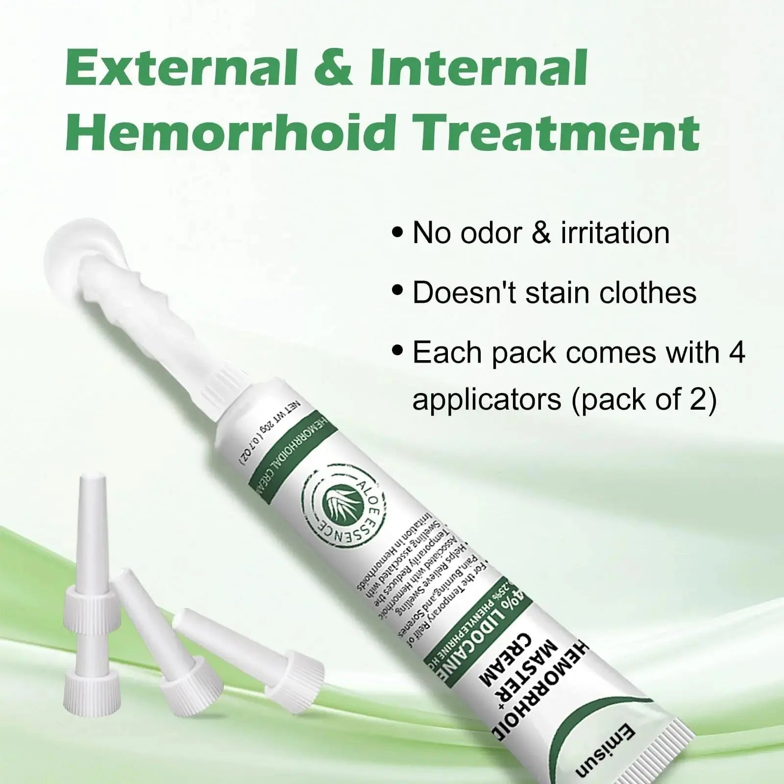 Hemorrhoid & Fissure Ointment, Hemorrhoid Treatment and Hemorrhoid Cream with Lidocaine 4% and Phenylephrine HCI for Fast Relief of Pain, Swelling, Itching, Burning, Hemorrhoidal treatment, 2 Pack-J2 EmisunAu supplements
