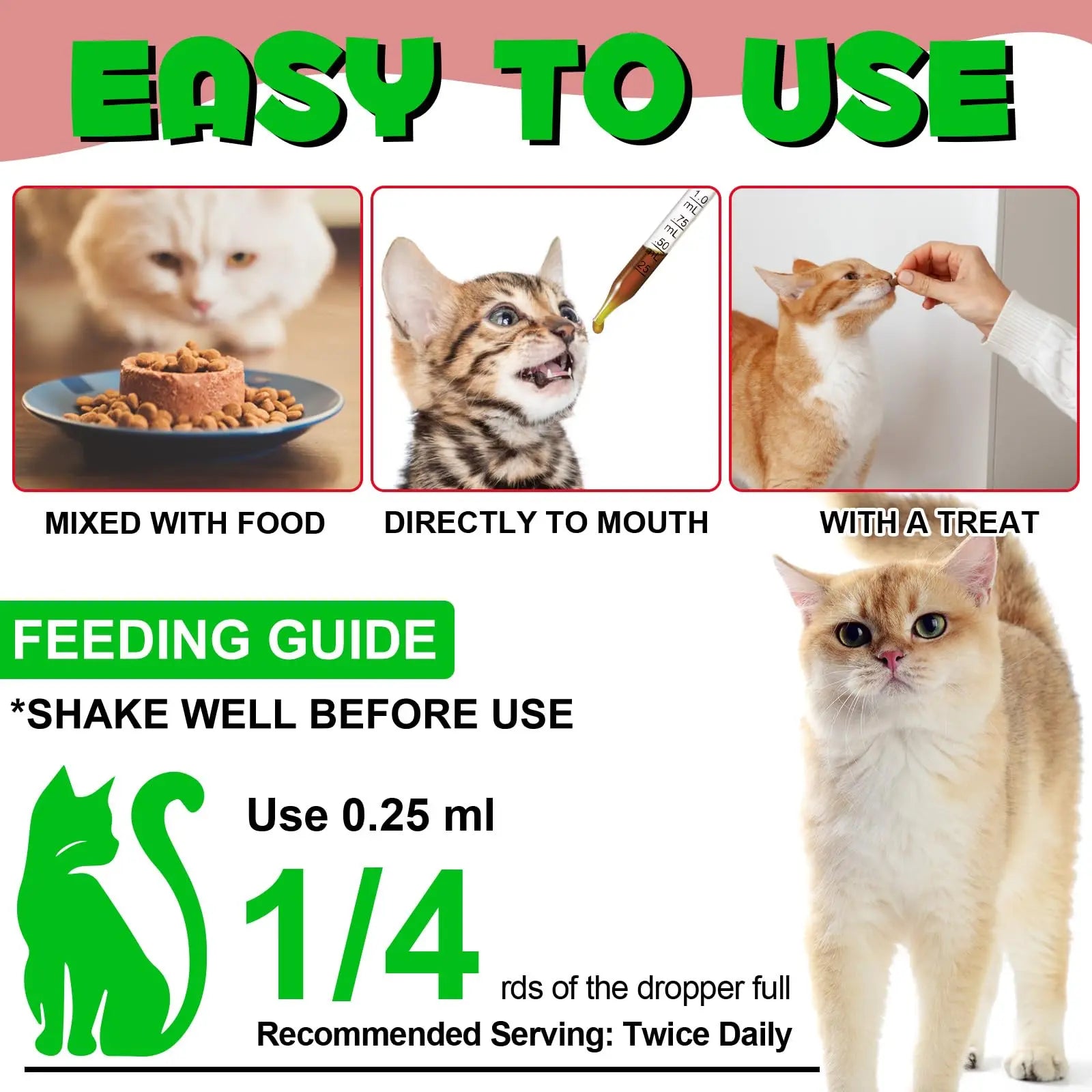 Cat Urinary Tract Infection Treatment, Cat UTI Treatment Drops Supports Bladder, Kidney Stone, Cranberry Kidney Bladder Support Supplement, Chicken Flavor, 60ml BTQAFVZTAu supplements