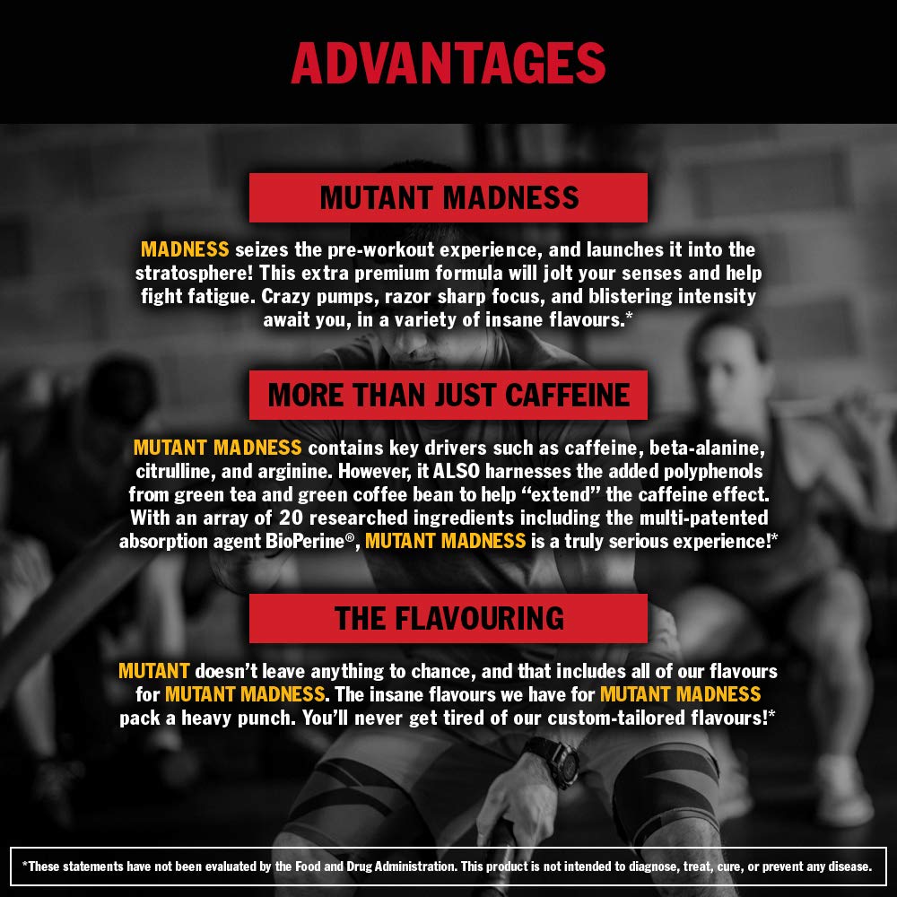 Mutant Madness - Redefines The Pre-Workout Experience and Takes it to a Whole New MutantAu supplements