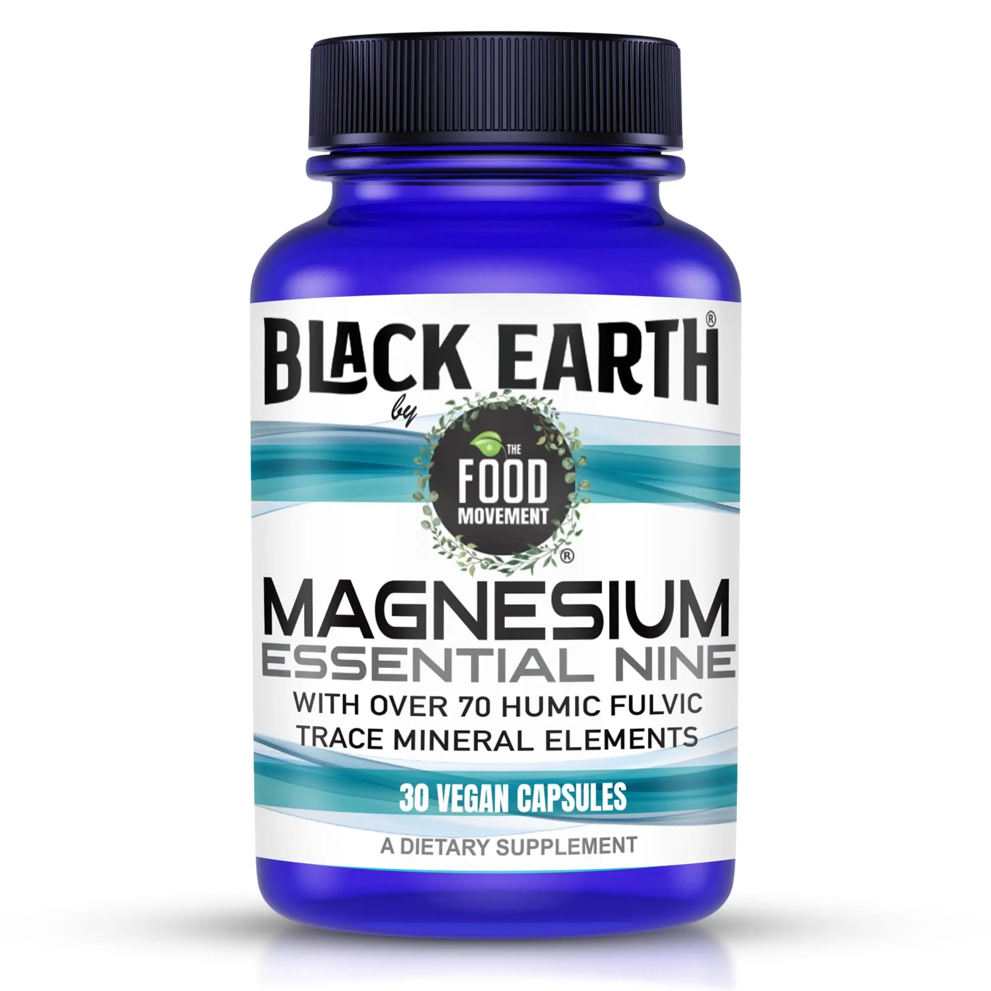The Food Movement Co. Black Earth Magnesium Essential Nine - Vegan Capsules with Magnesium Glycinate, Citrate, Malate and More - 9 Bioactive Forms for Optimal Health (30 Count) THE FOOD MOVEMENT CO.Au supplements