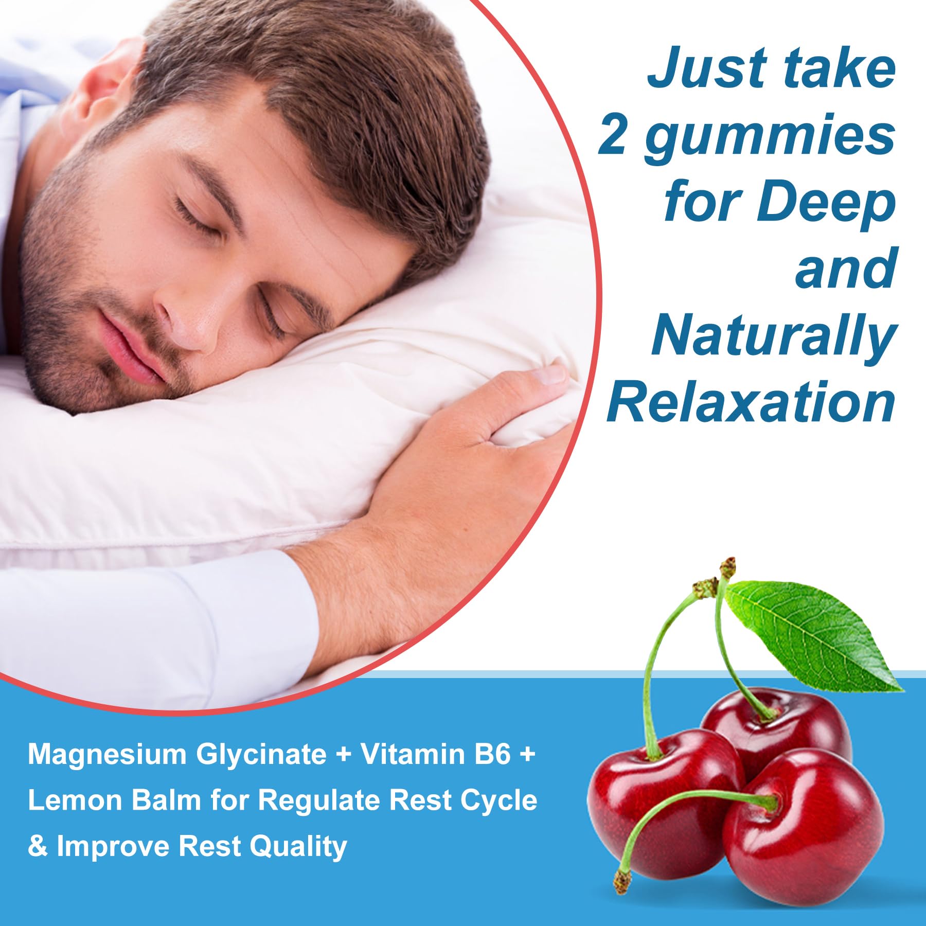 Ashwagandha Gummies, Magnesium Glycinate Gummies 2000mg for Adults, Vitamin B6, Zinc, Rhodiola Rosea, Lemon Balm, Relaxation Support, Natural Zzz, Brain, Muscle, Stamina, Energy, Sugar Free NEVISSAu supplements