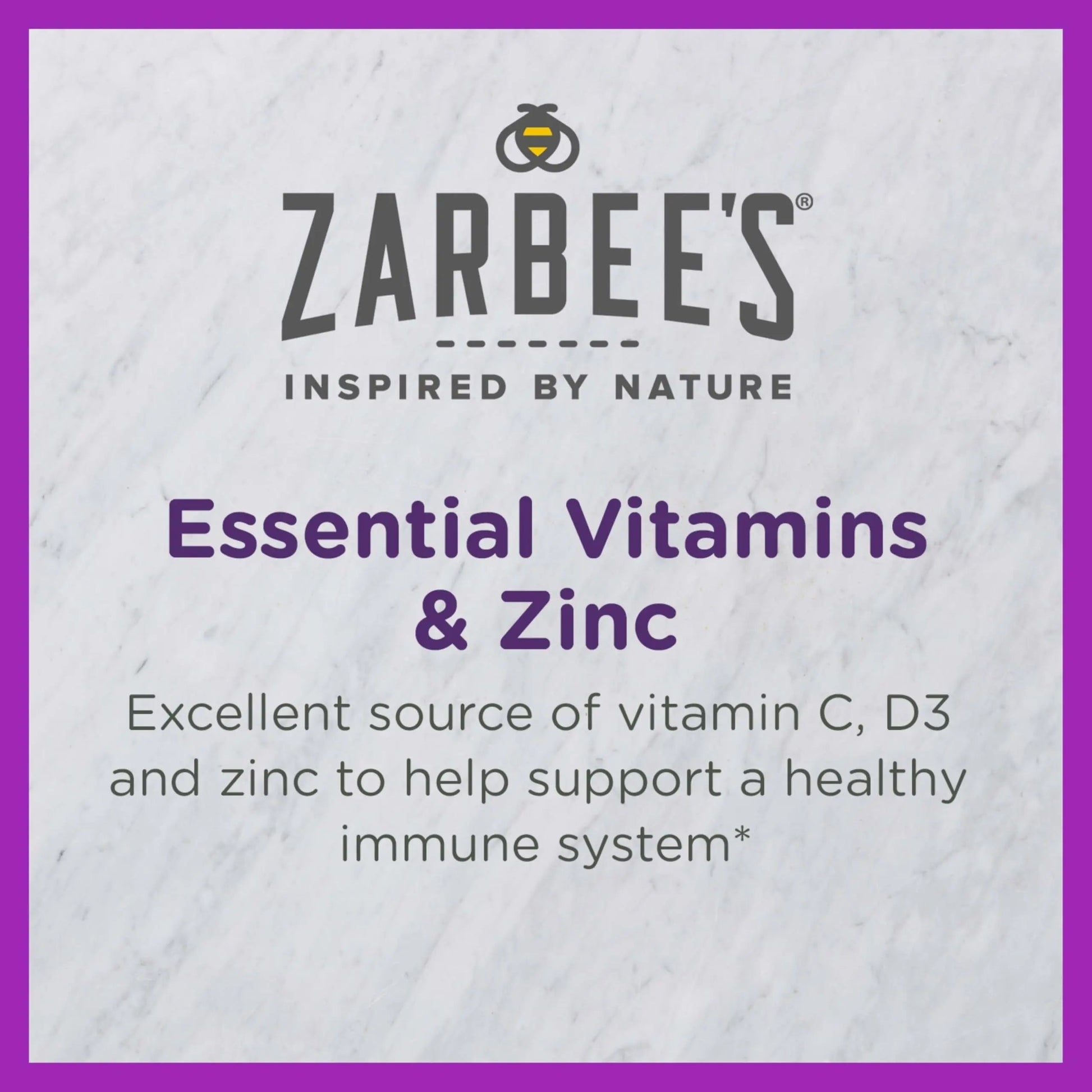 Zarbee's Kids Immune Support, Vitamin C, D & Zinc Daily Immunity Vitamins for Children 4+ Years, Natural Tropical Fruit Flavor, 28 Chewable Tablets Zarbee'sAu supplements