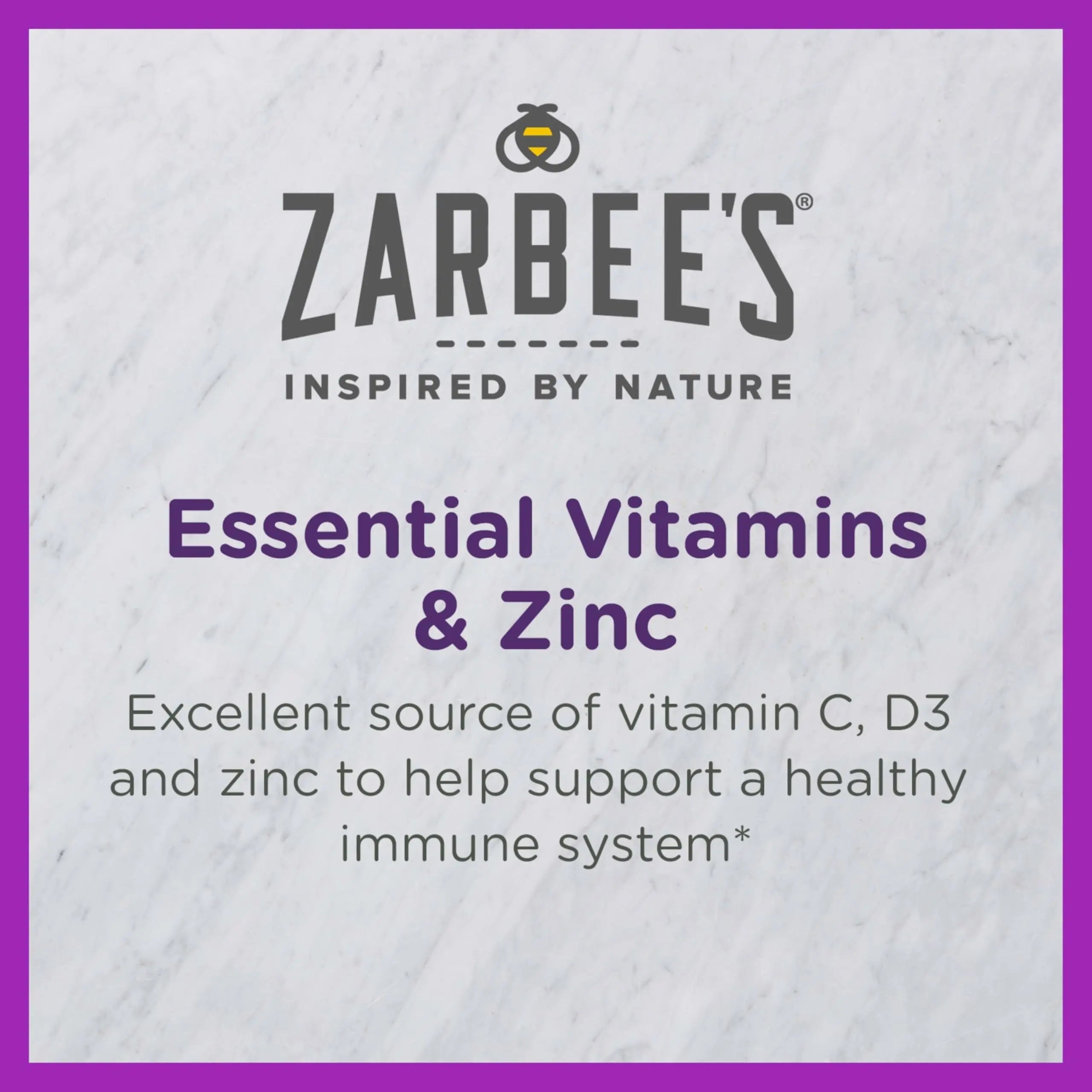 Zarbee's Kids Immune Support, Vitamin C, D & Zinc Daily Immunity Vitamins for Children 4+ Years, Natural Tropical Fruit Flavor, 28 Chewable Tablets Zarbee'sAu supplements