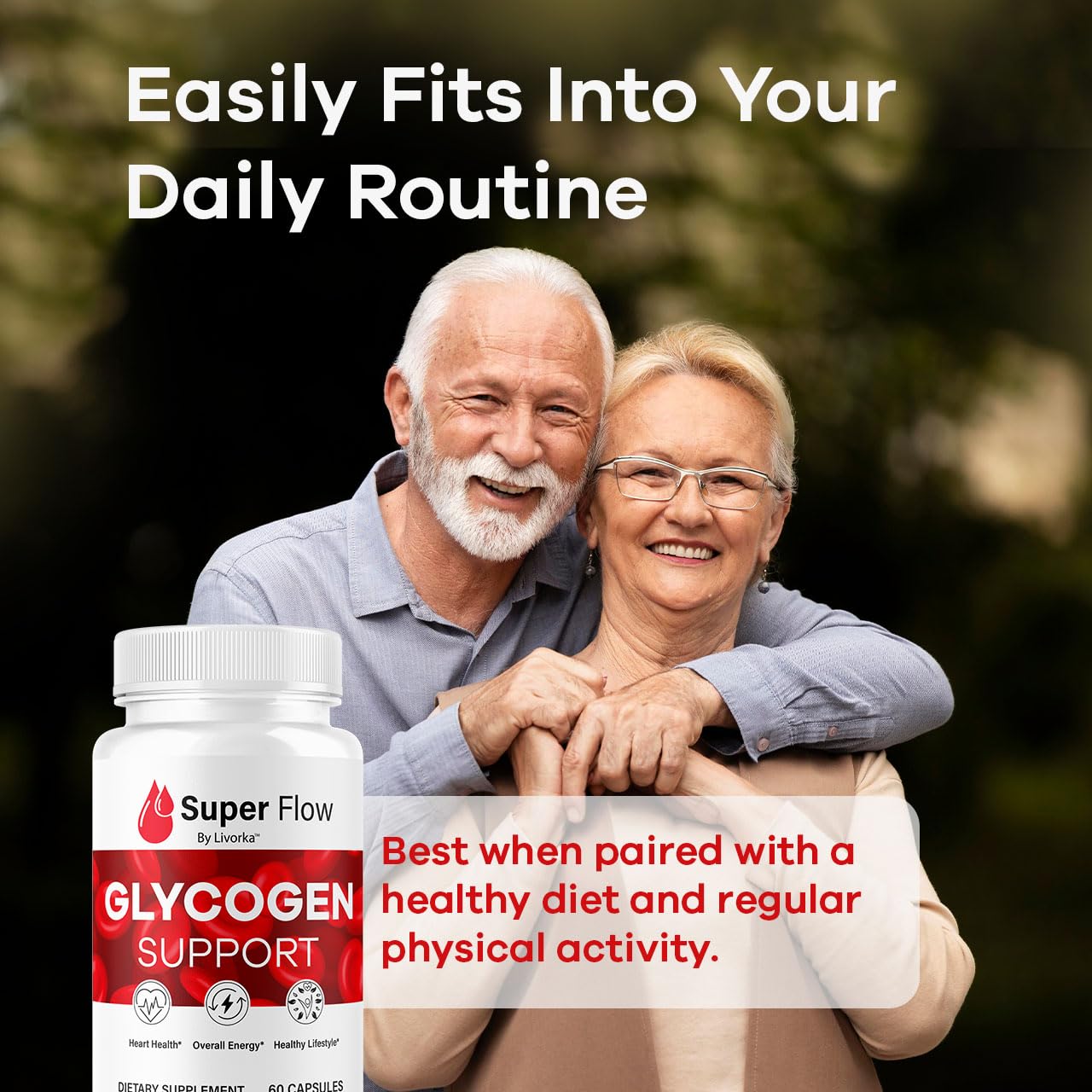 (2 Pack) Super Flow Glycogen Capsules - Official SuperFlow Advanced Glycogen Support Pills - Maximum Strength, Natural Formula Vitamins for Overall Health & Wellness Reviews, 120 Capsules for 2 Months LIVORKAAu supplements