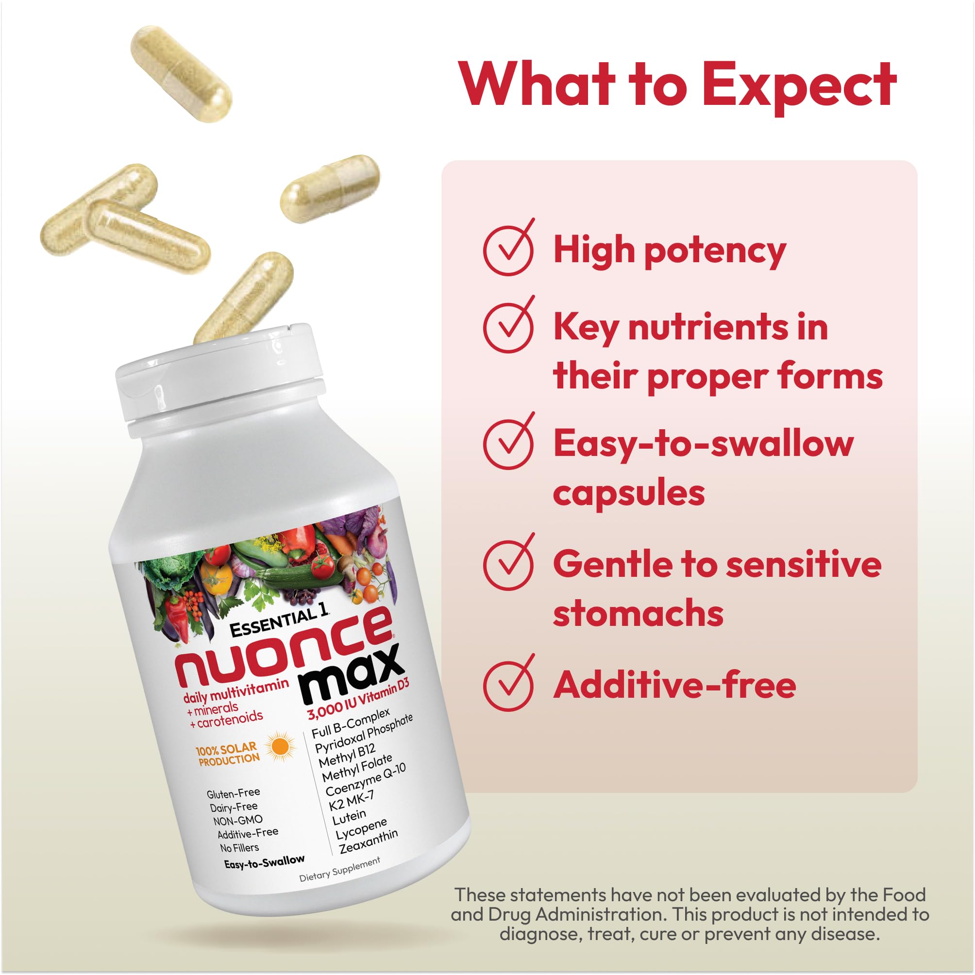 ANDREW LESSMAN Essential-1 nuonce max Multivitamin 3000 IU Vitamin D3 360 Small Capsules. 100 mcg Methyl B12 ANDREW LESSMANAu supplements