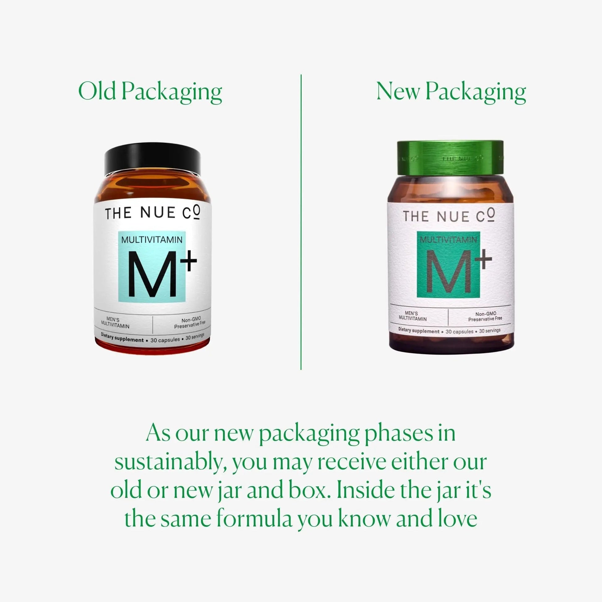 The Nue Co. Men's MULTIVITAMIN Supplement, Supports Energy, Immunity, Focus, Vegan, Gluten Free, 30 Capsules The Nue CoAu supplements