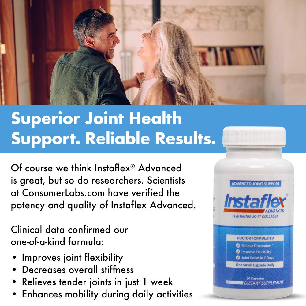 Instaflex Advanced Joint Support - Doctor Formulated Joint Relief Supplement, Featuring Collagen & 5 Other Joint Discomfort Fighting Ingredients - 14 Count InstaflexAu supplements