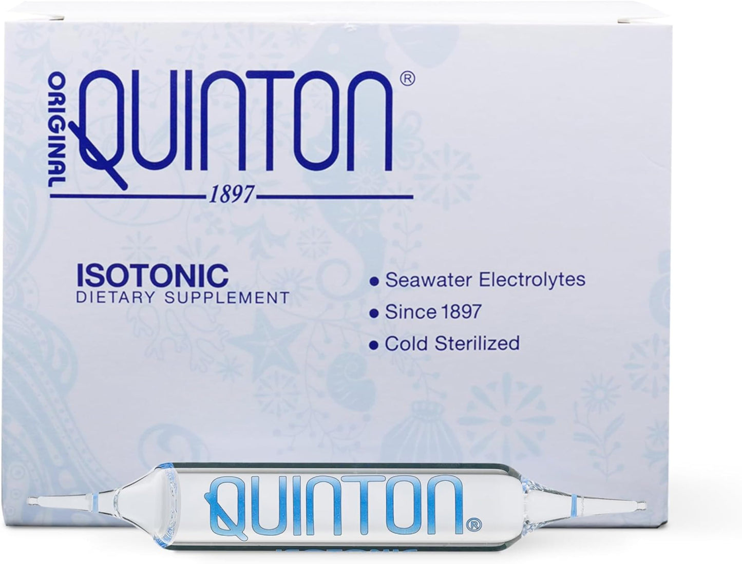 Quicksilver Scientific Original Quinton Isotonic Solution with Sea Water Minerals + Alpine Spring Water - Liquid Hydration, Electrolyte + Multi Minerals Supplement (30 Single Serving Vials) Quicksilver ScientificUS supplements