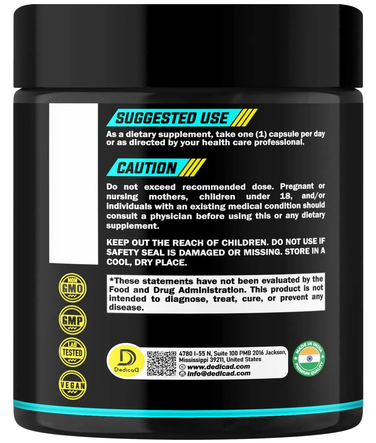 DEDICAD 4-in-1 Nattokinase 2000 Fu, Turmeric, Bromelain, Serrapeptase - Spike Protein Detox - Body Balance, Circulation Health & Immune System - 120 Capsules 4-Month Supply DEDICADnz supplements