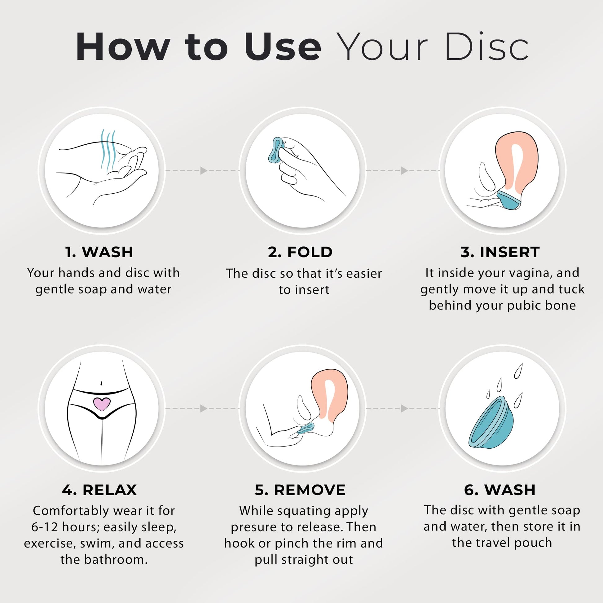 Ecoblossom Reusable Menstrual Disc - Large Menstrual Cup - Soft Period Disc for Women Designed EcoBlossomAu supplements