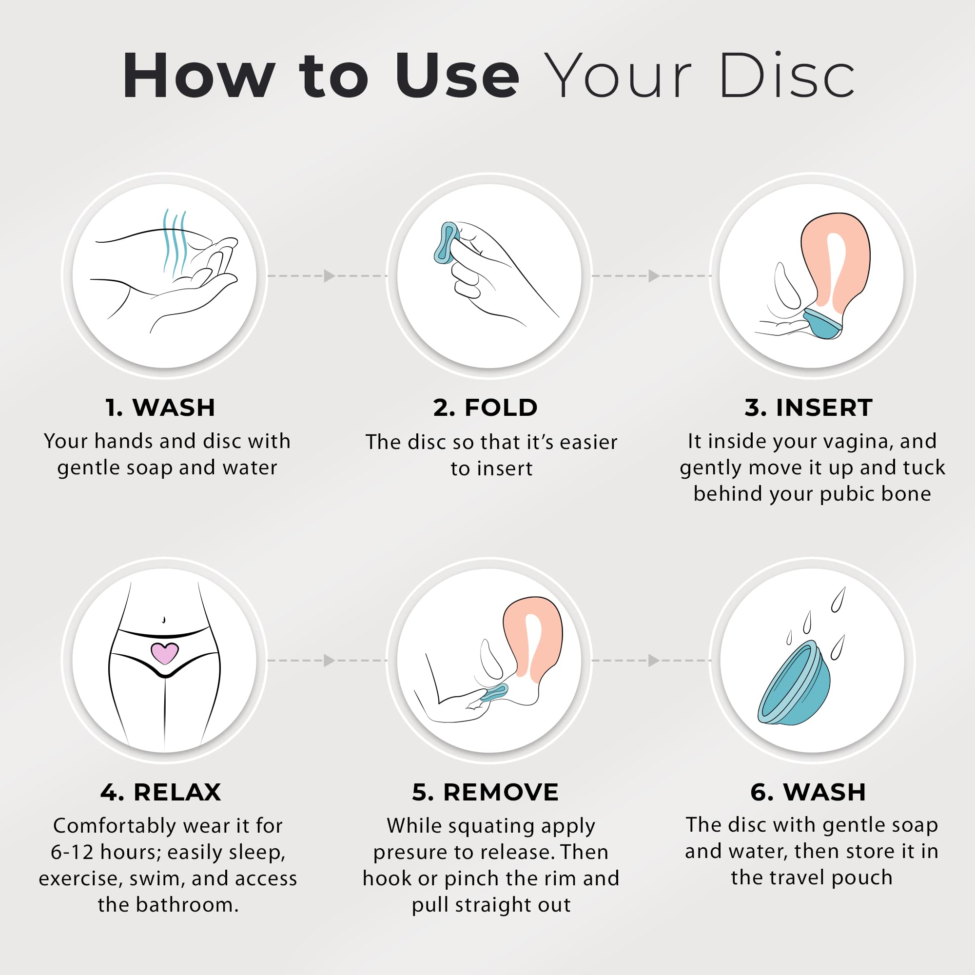 Ecoblossom Reusable Menstrual Disc - Large Menstrual Cup - Soft Period Disc for Women Designed EcoBlossomAu supplements