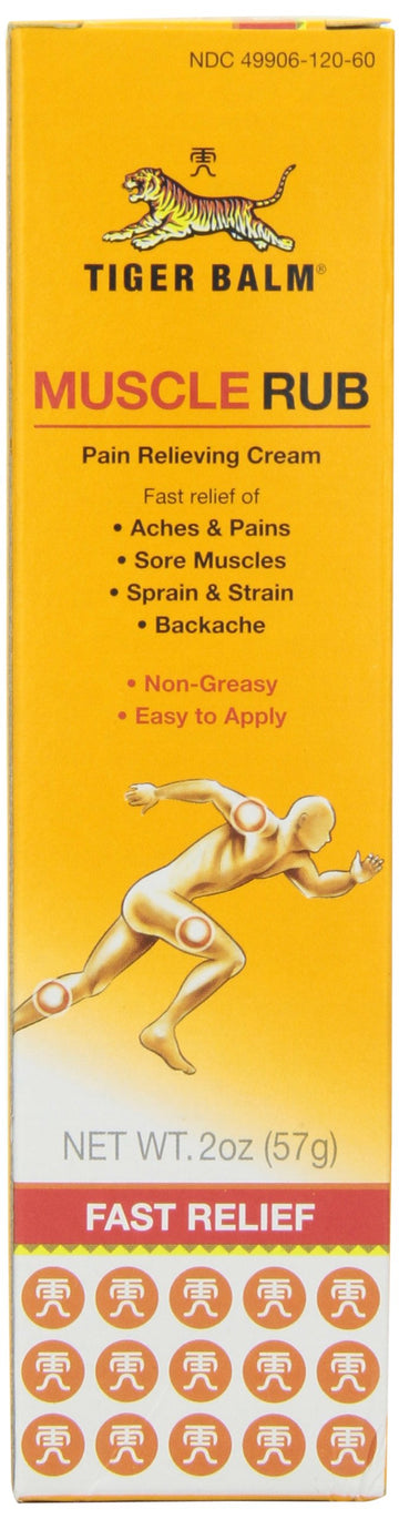 Tiger Muscle Rub Topical Analgesic Cream 2 Ounces (57 g) (Pack of 4) Tiger BalmAu supplements